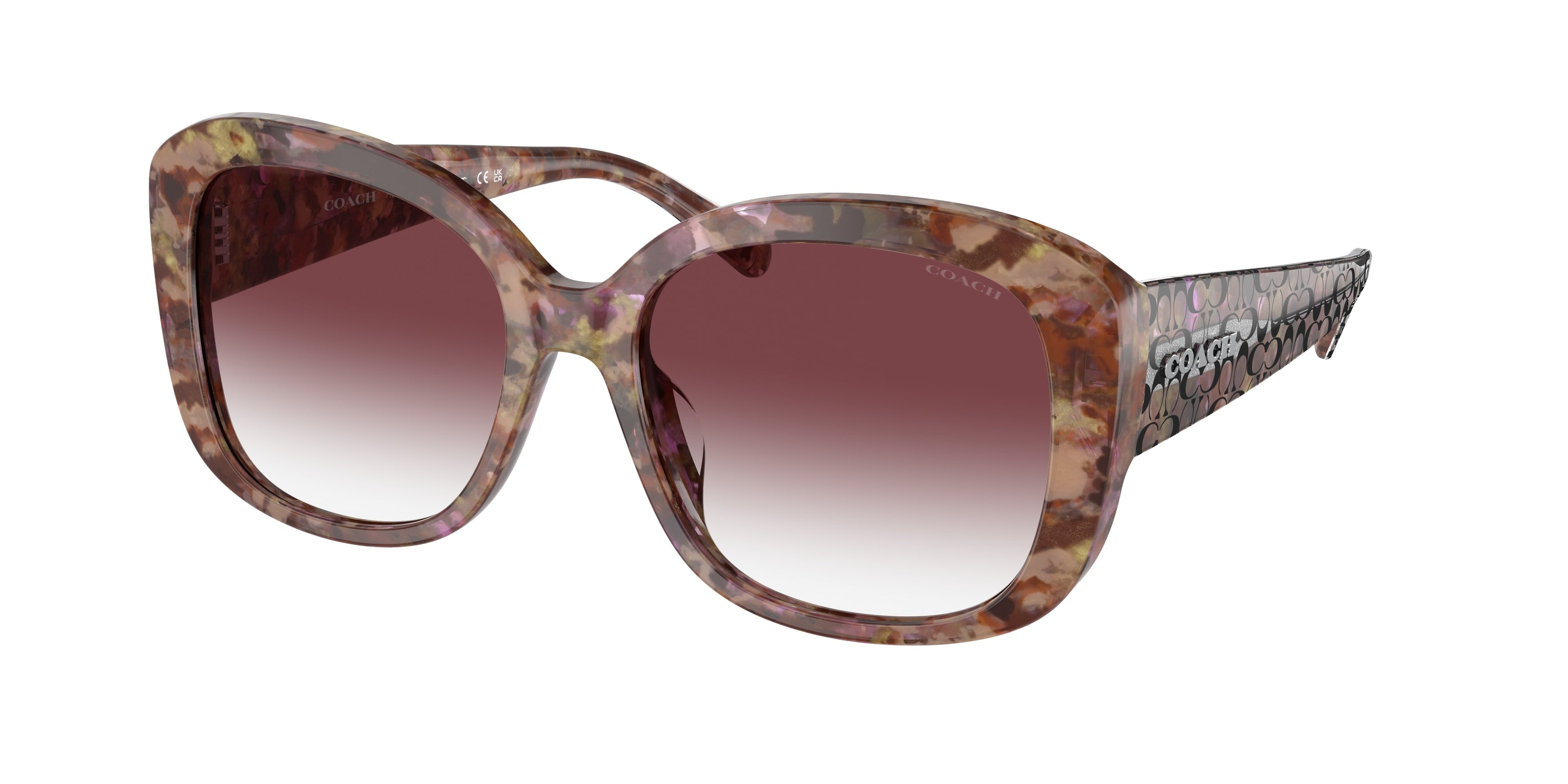 Coach CH564 HC8363U Butterfly Sunglasses  57398H-Petal Tortoise 56-140-18 - Color Map Tortoise