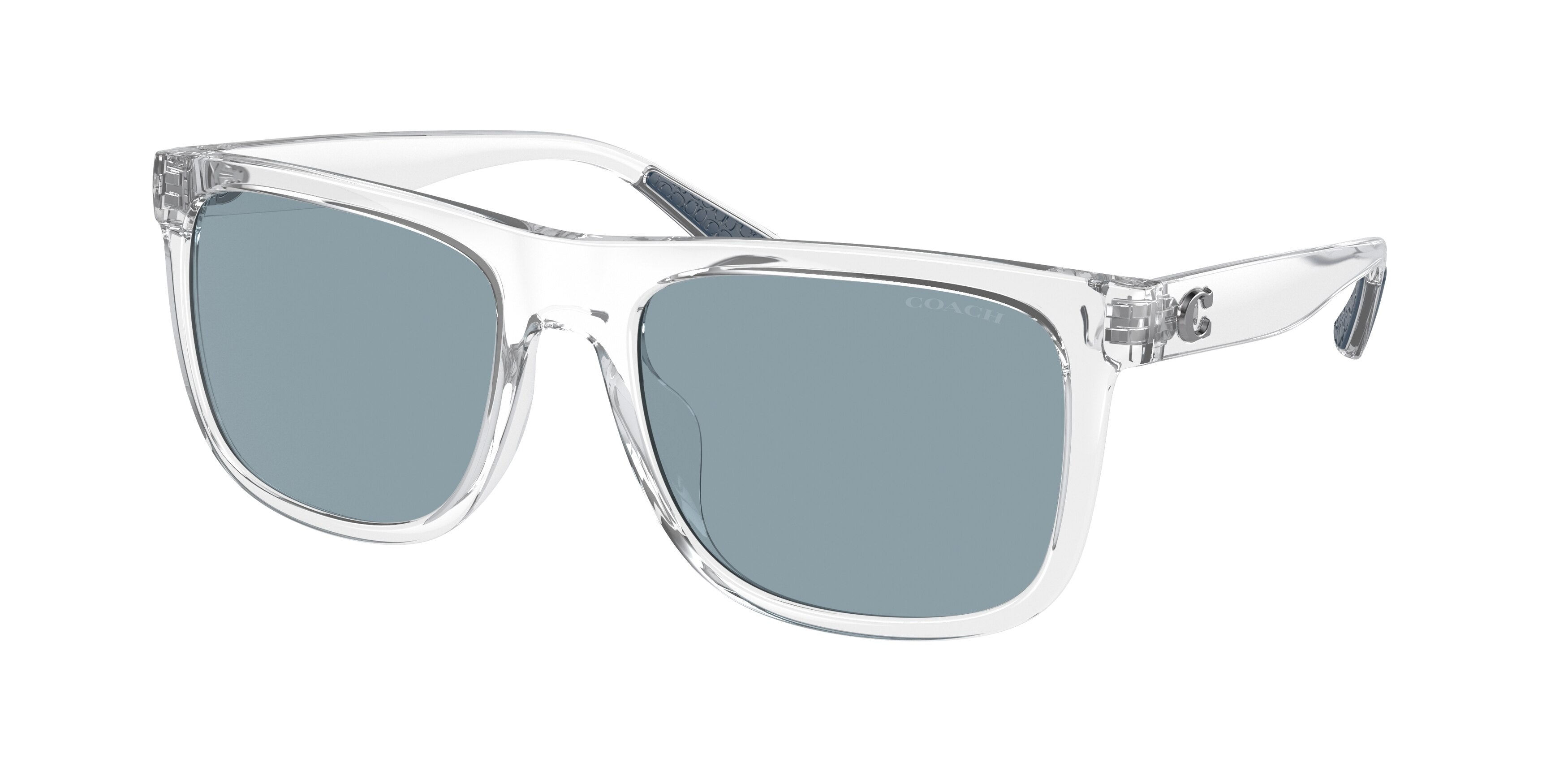Coach CH581 HC8367U Square Sunglasses  511172-Transparent Clear 57-145-19 - Color Map Transparent