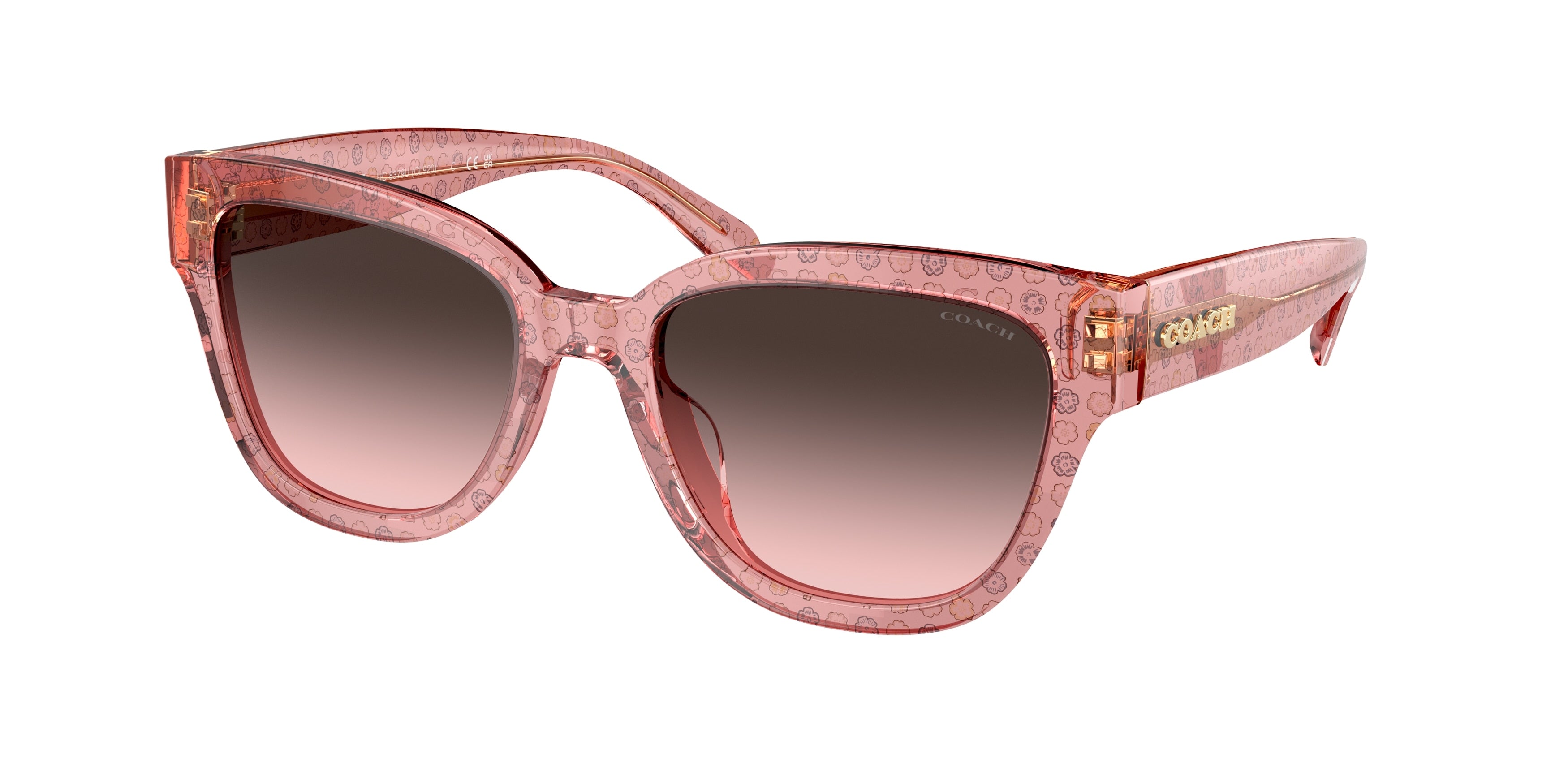 Coach CL920 HC8379U Butterfly Sunglasses  583646-Tea Rose C 54-140-19 - Color Map Pink