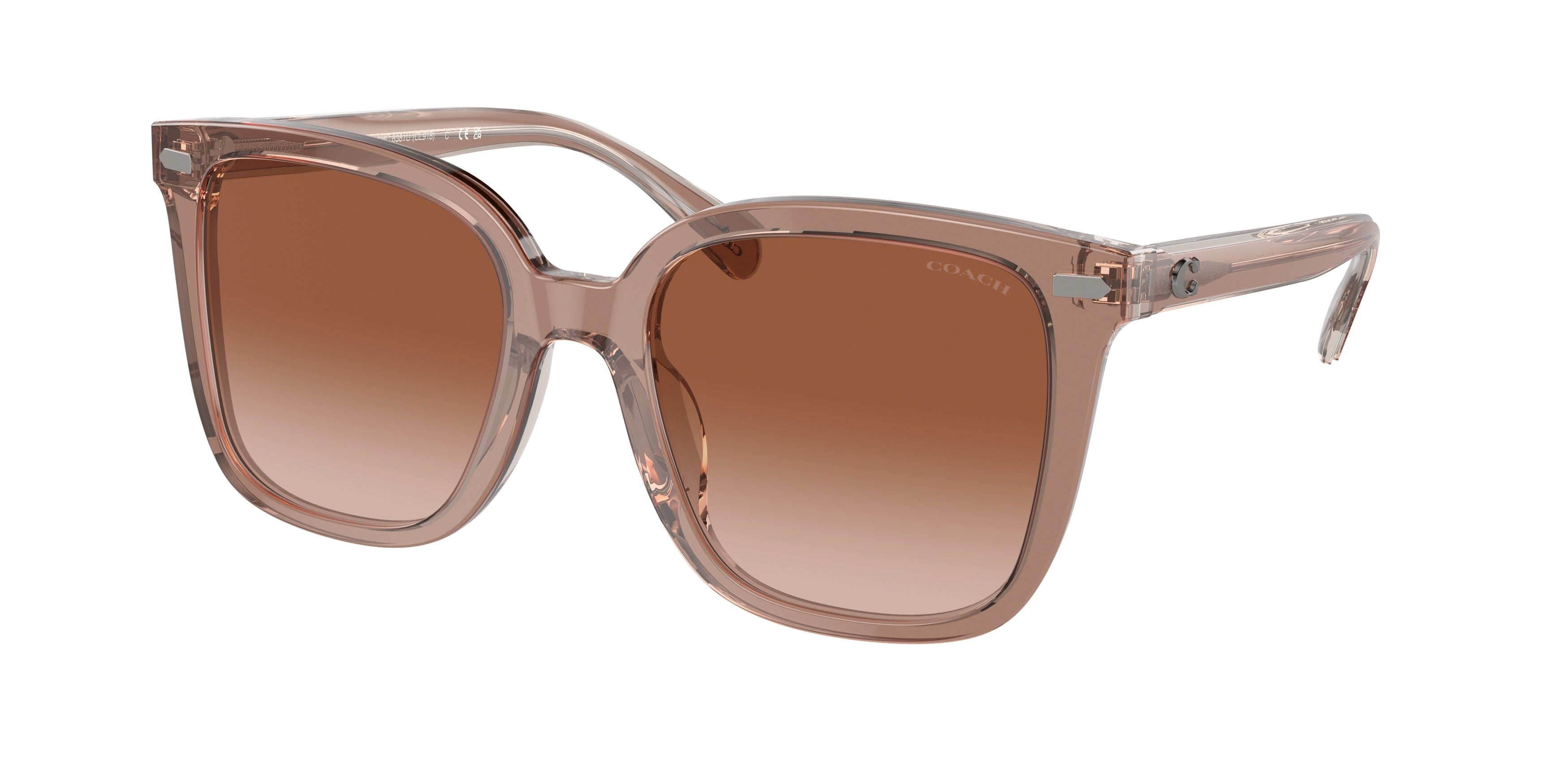 Coach CL918 HC8381U Square Sunglasses  577913-Brown 54-145-20 - Color Map Brown