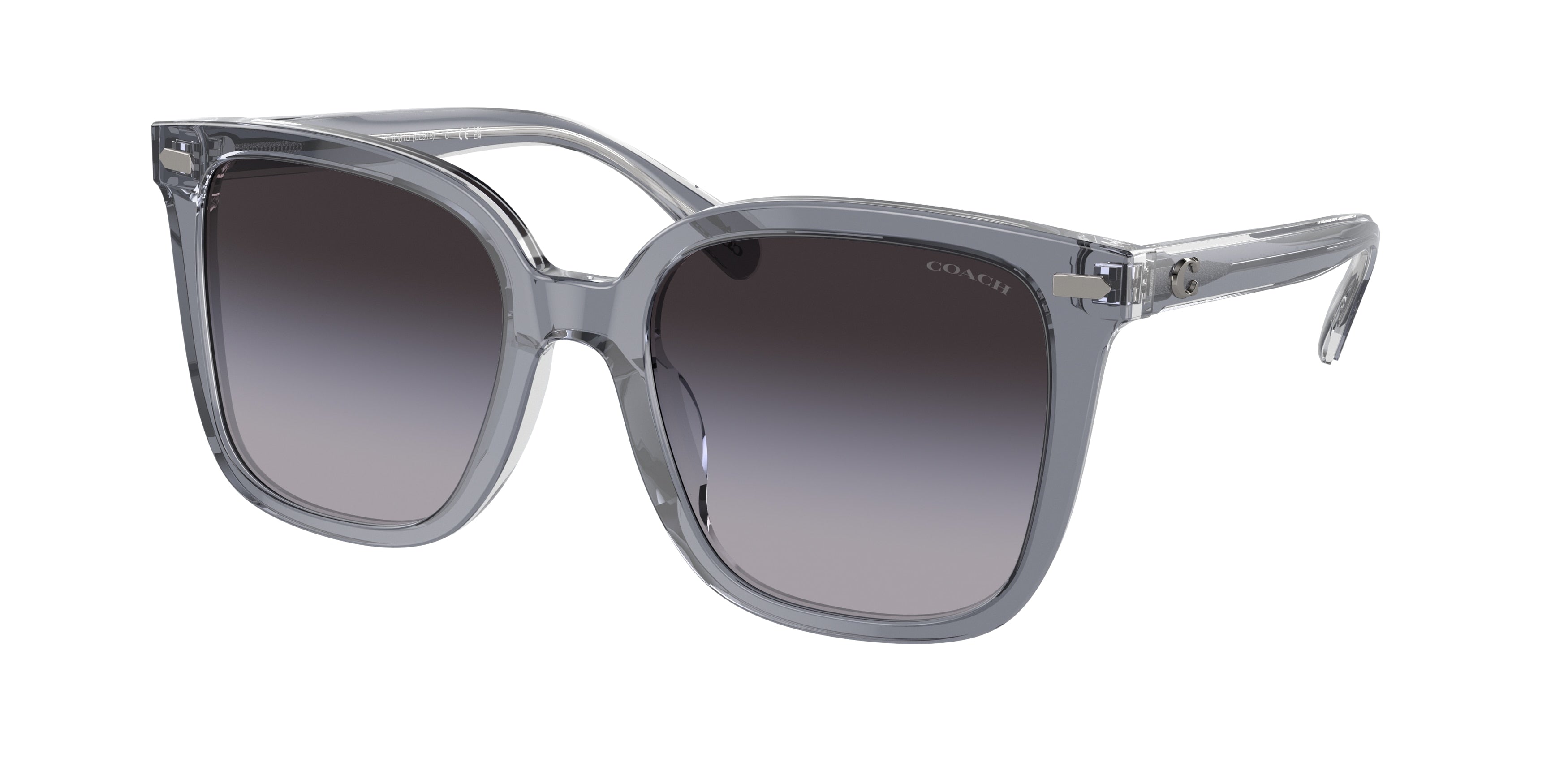 Coach CL918 HC8381U Square Sunglasses  57808G-Dark Grey/Light Grey 54-145-20 - Color Map Grey