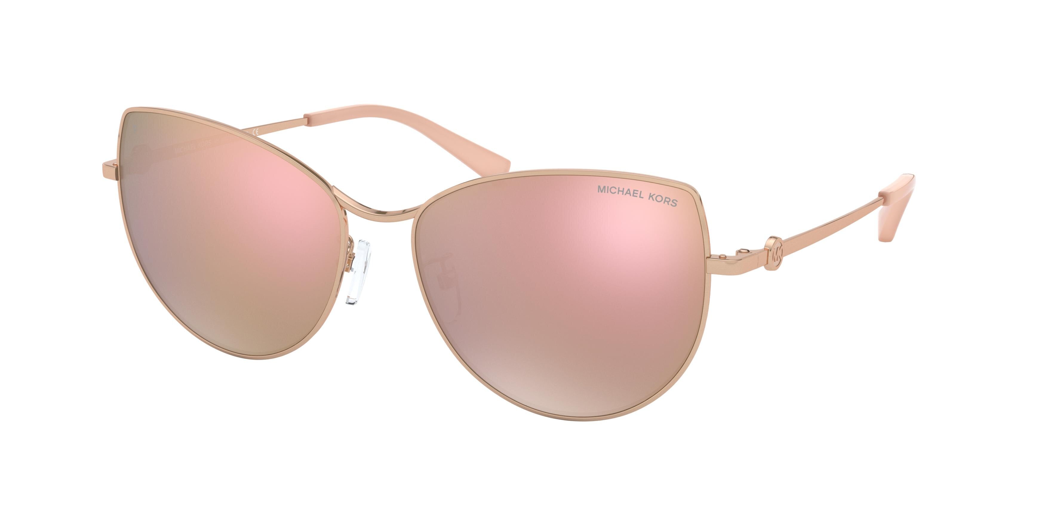 Michael Kors LA PAZ MK1062 Cat Eye Sunglasses  1108M5-Rose Gold 58-140-16 - Color Map Gold
