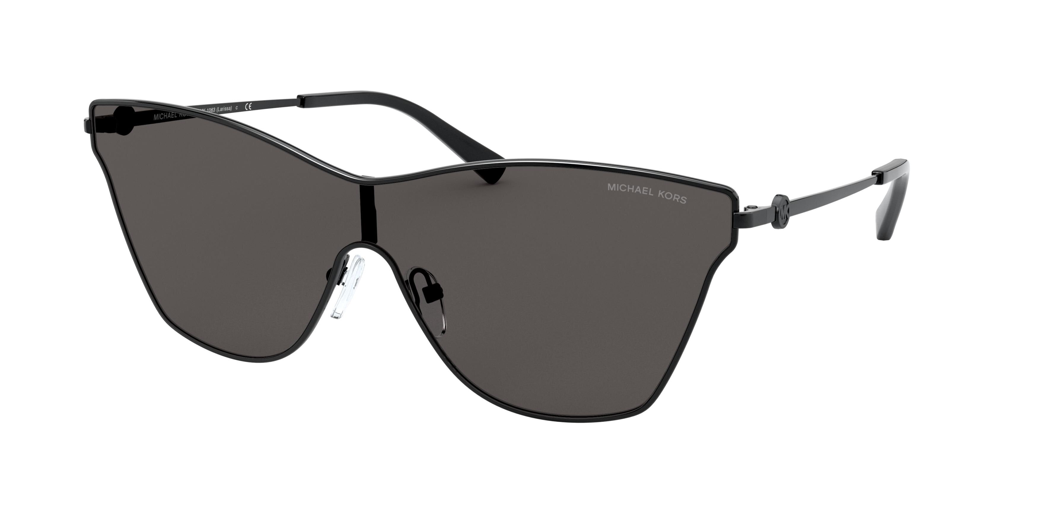 Michael Kors LARISSA MK1063 Butterfly Sunglasses  120387-Black 44-145-144 - Color Map Black