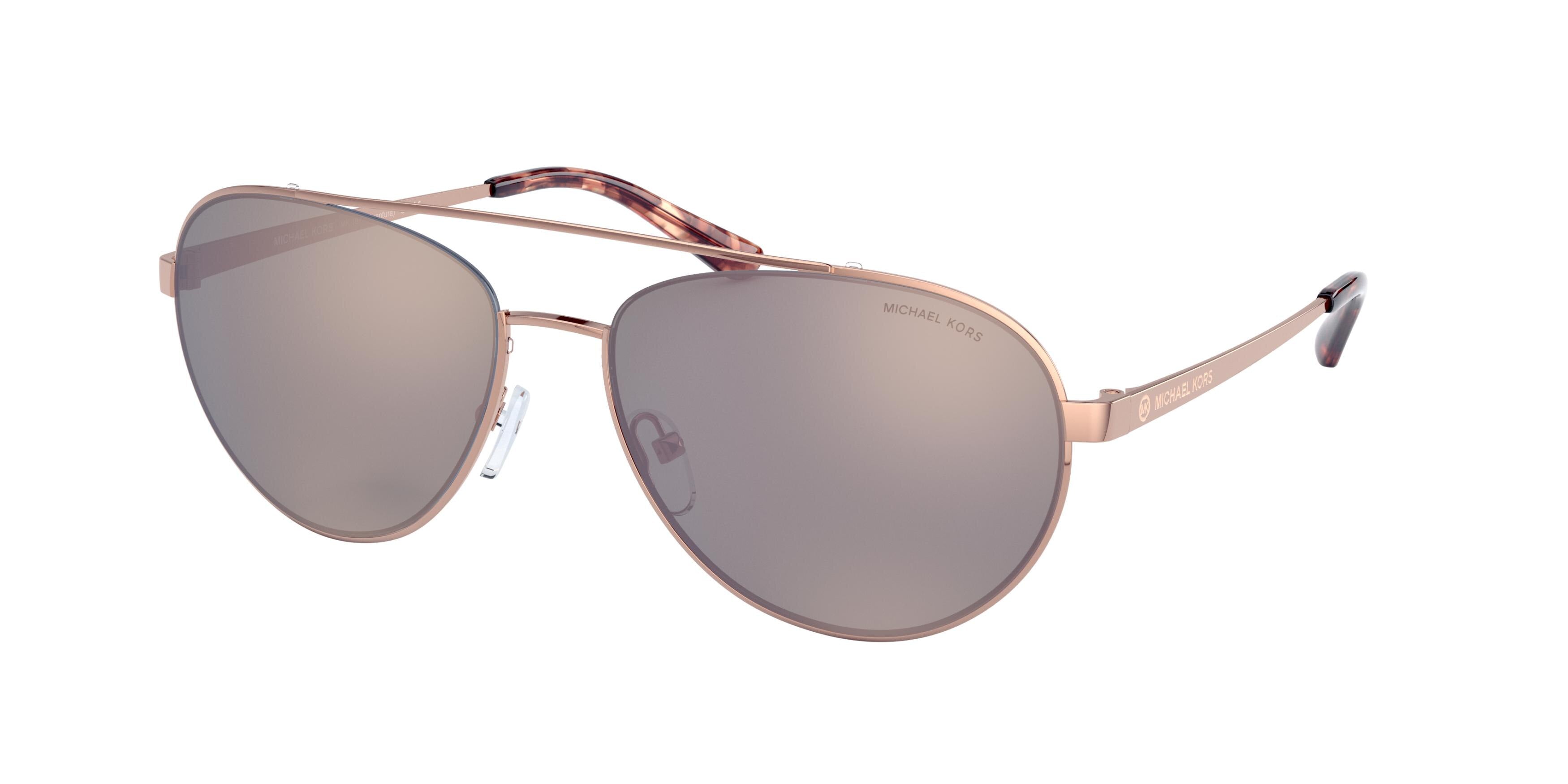 Michael Kors AVENTURA MK1071 Pilot Sunglasses  11084Z-Rose Gold 59-140-16 - Color Map Gold