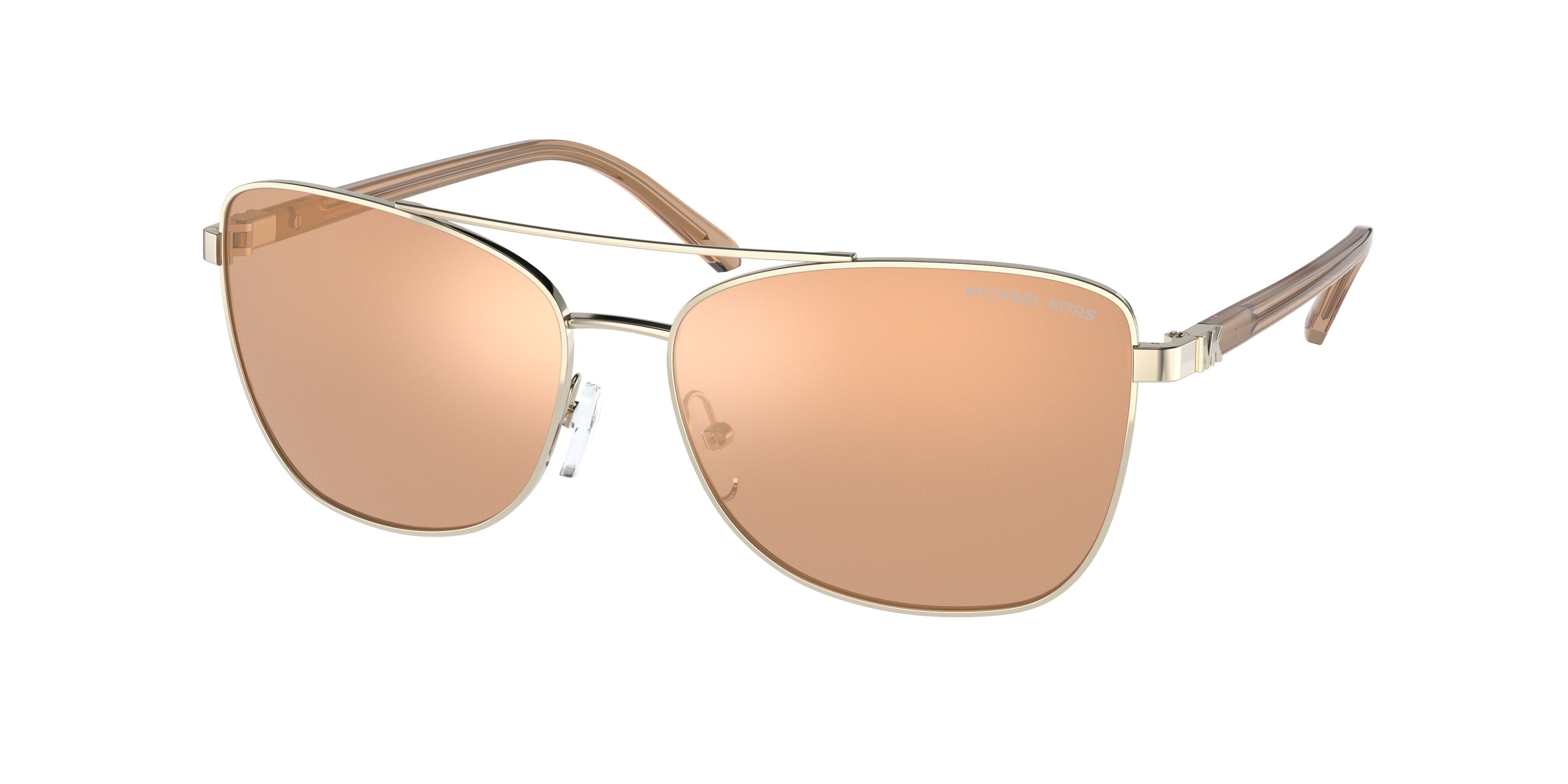 Michael Kors STRATTON MK1096 Pilot Sunglasses  1014R1-Light Gold 59-140-15 - Color Map Gold