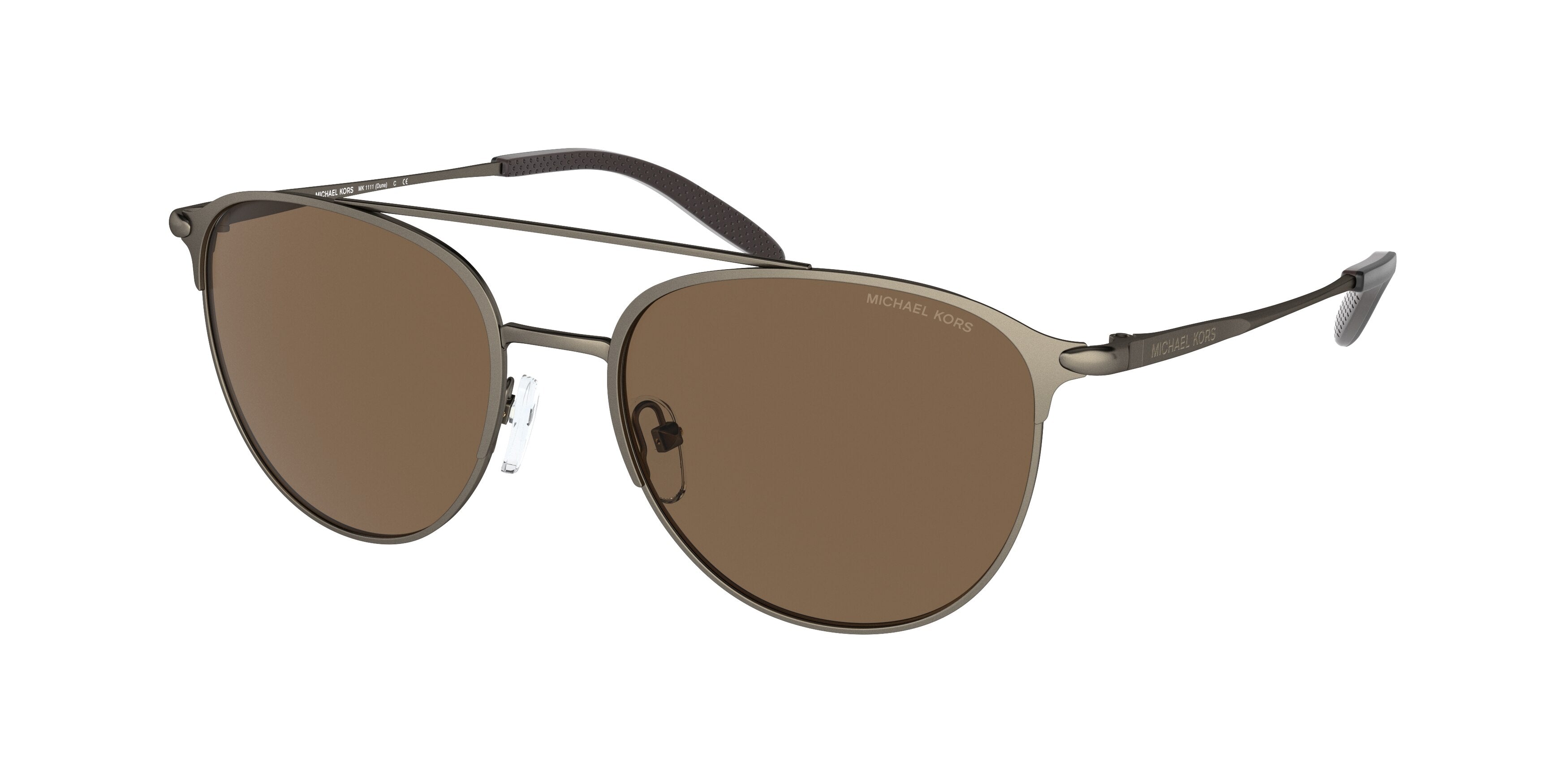 Michael Kors DUNE MK1111 Round Sunglasses  100173-Matte Husk 54-145-18 - Color Map Grey