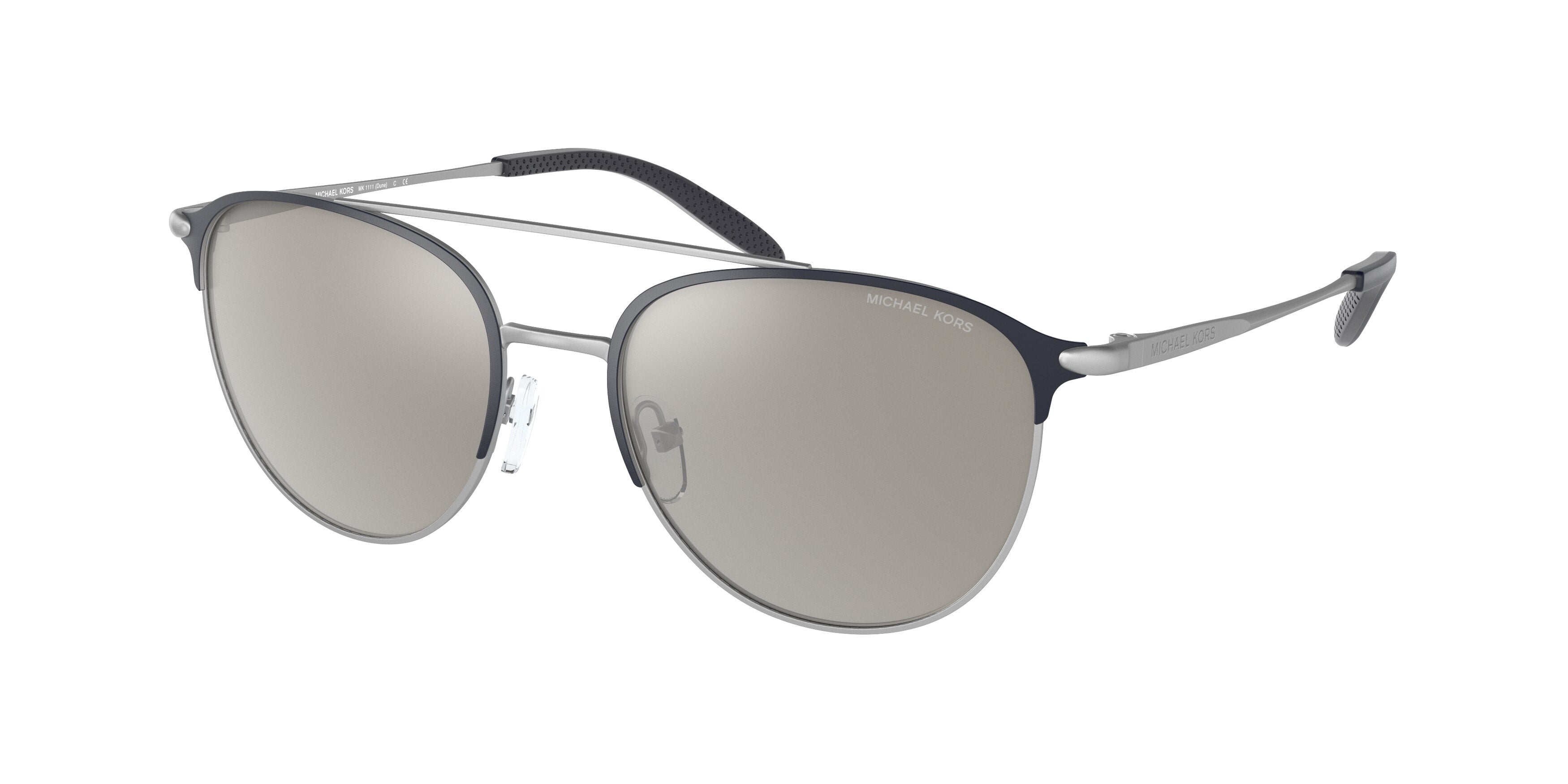 Michael Kors DUNE MK1111 Round Sunglasses  12076G-Matte Navy 54-145-18 - Color Map Blue