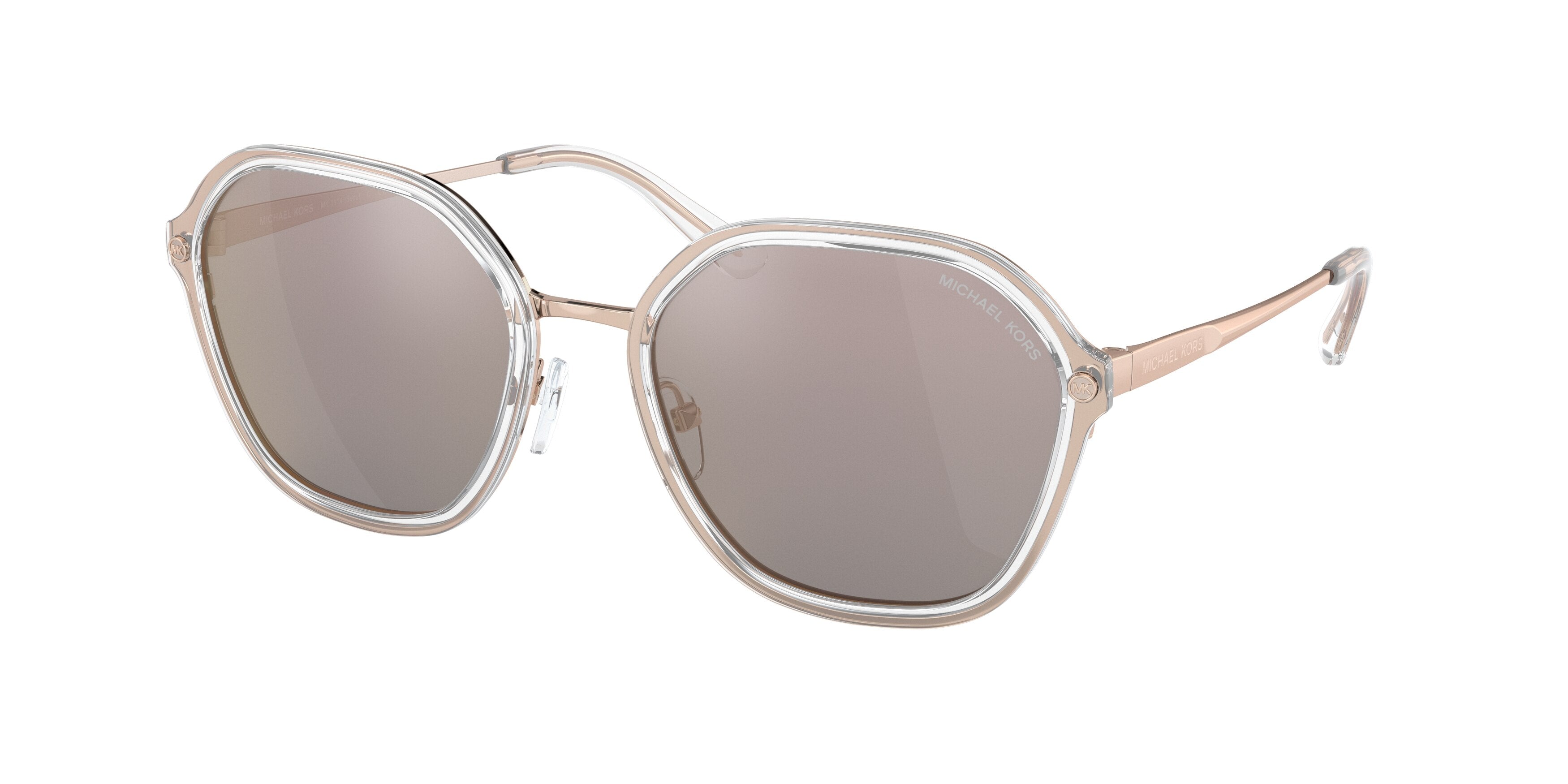 Michael Kors SEOUL MK1114 Irregular Sunglasses  11084Z-Rose Gold 56-140-19 - Color Map Gold