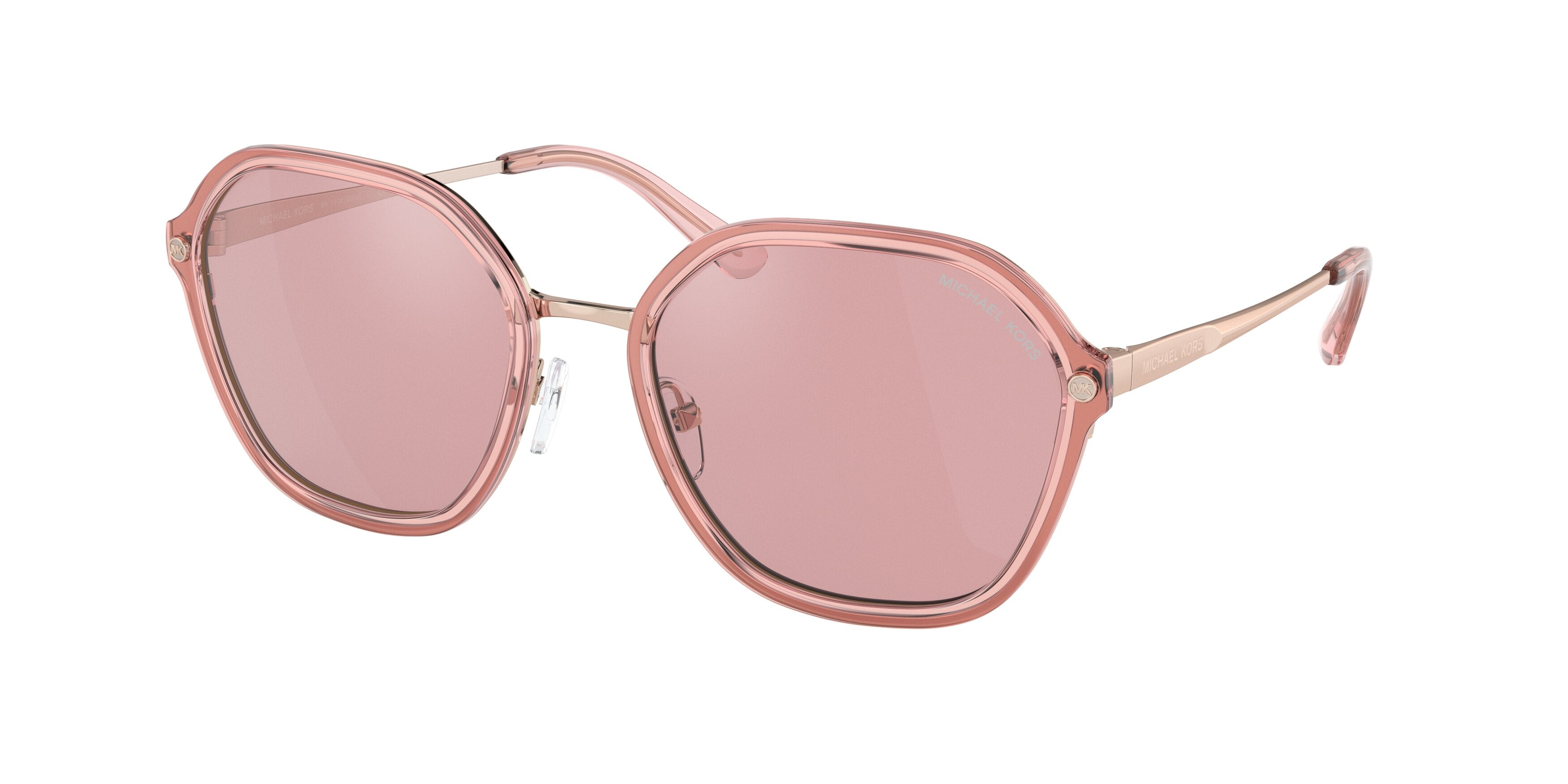 Michael Kors SEOUL MK1114 Irregular Sunglasses  11089L-Rose Gold 56-140-19 - Color Map Gold