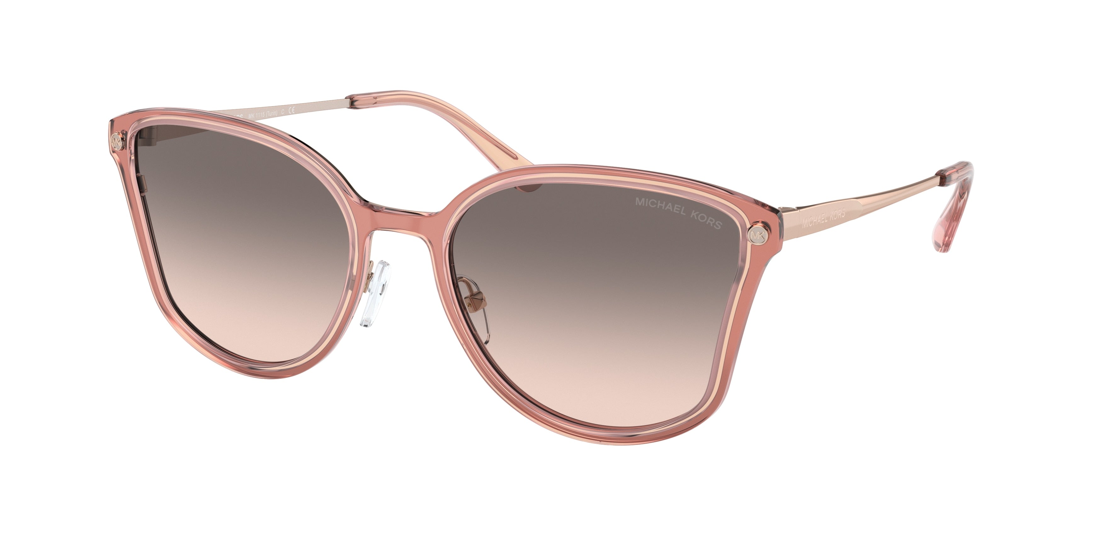 Michael Kors TURIN MK1115 Butterfly Sunglasses  11083B-Rose Gold 56-145-19 - Color Map Gold