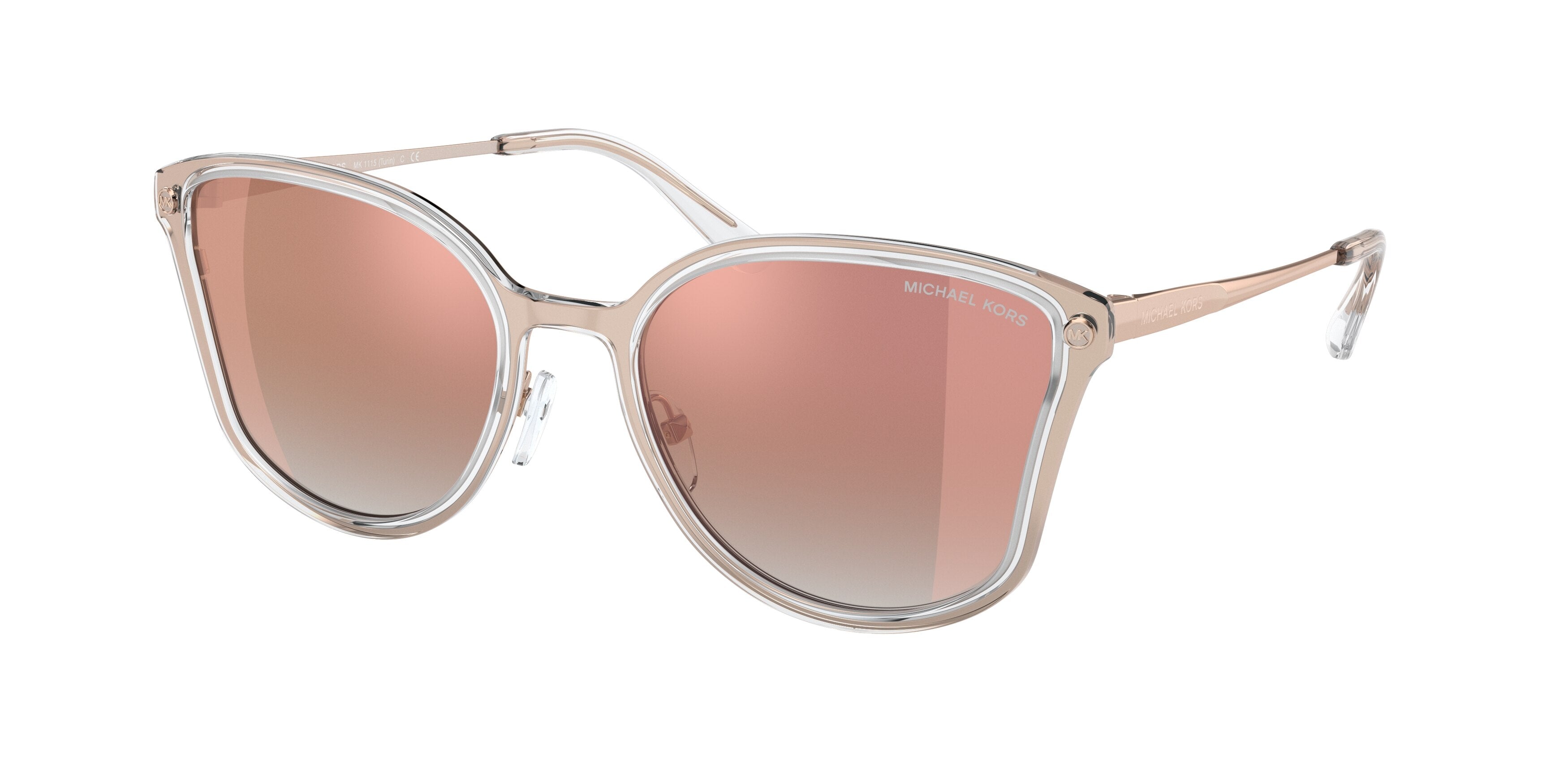 Michael Kors TURIN MK1115  Sunglasses  11086F-Rose Gold 56-145-19 - Color Map Gold