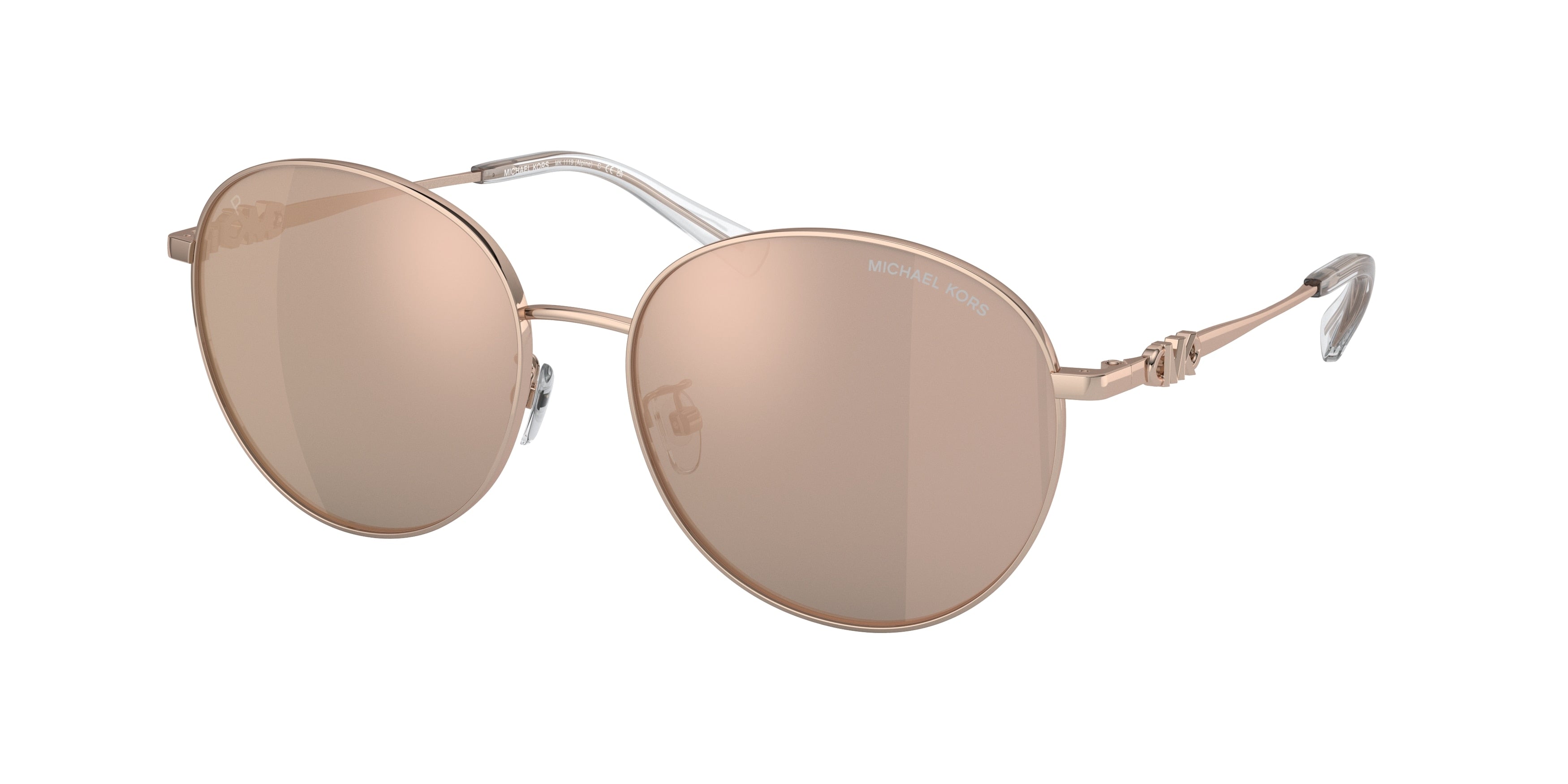 Michael Kors ALPINE MK1119 Round Sunglasses  1108M5-Rose Gold 57-140-16 - Color Map Gold