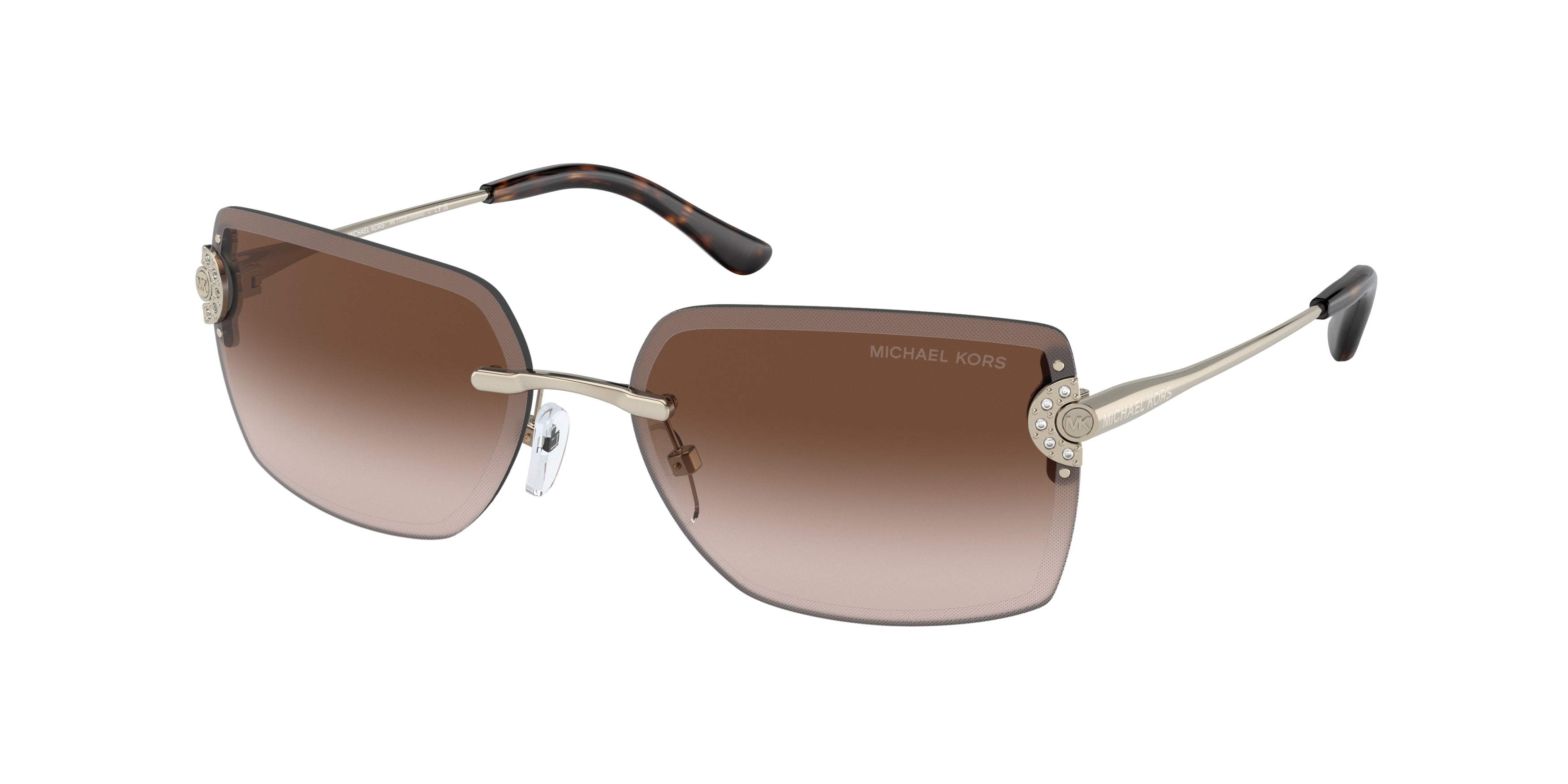 Michael Kors SEDONA MK1122B Rectangle Sunglasses  101413-Light Gold 59-140-15 - Color Map Gold