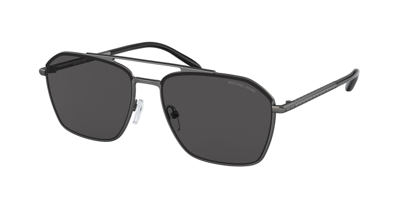 Michael Kors MATTERHORN MK1124 Pilot Sunglasses  100287-Matte Gunmetal 56-145-16 - Color Map Grey