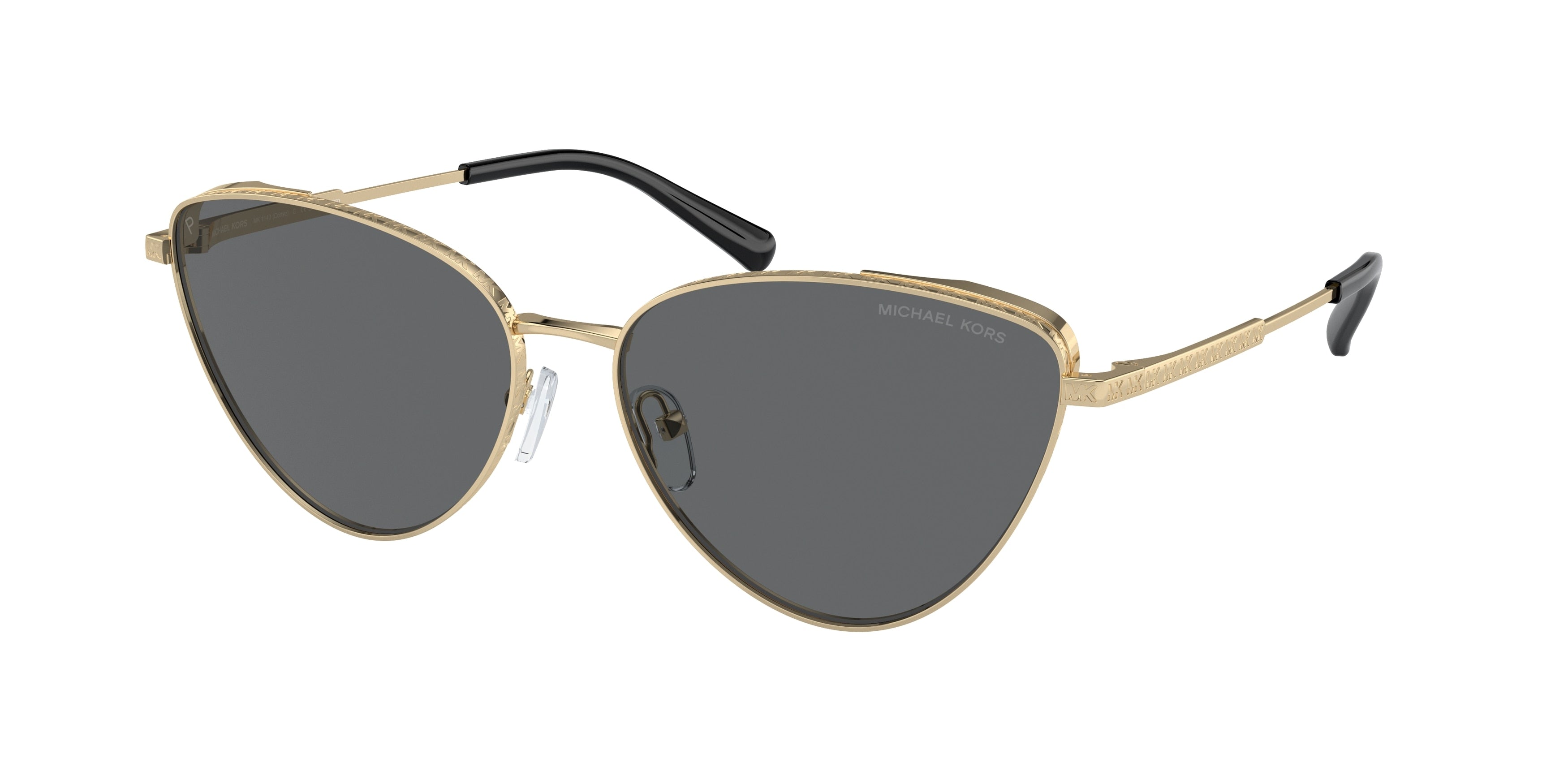 Michael Kors CORTEZ MK1140 Cat Eye Sunglasses  101481-Light Gold 59-145-15 - Color Map Gold