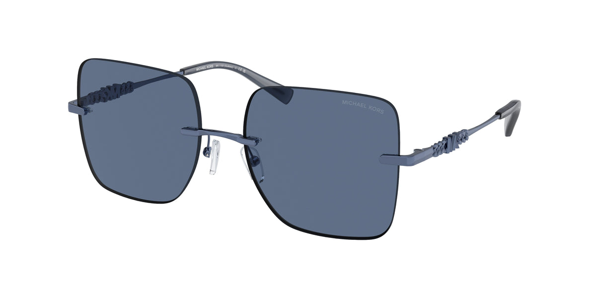 Michael Kors MK1150 Square Sunglasses for Women — Free Shipping - 55-140-17 / 189580-Navy Solid