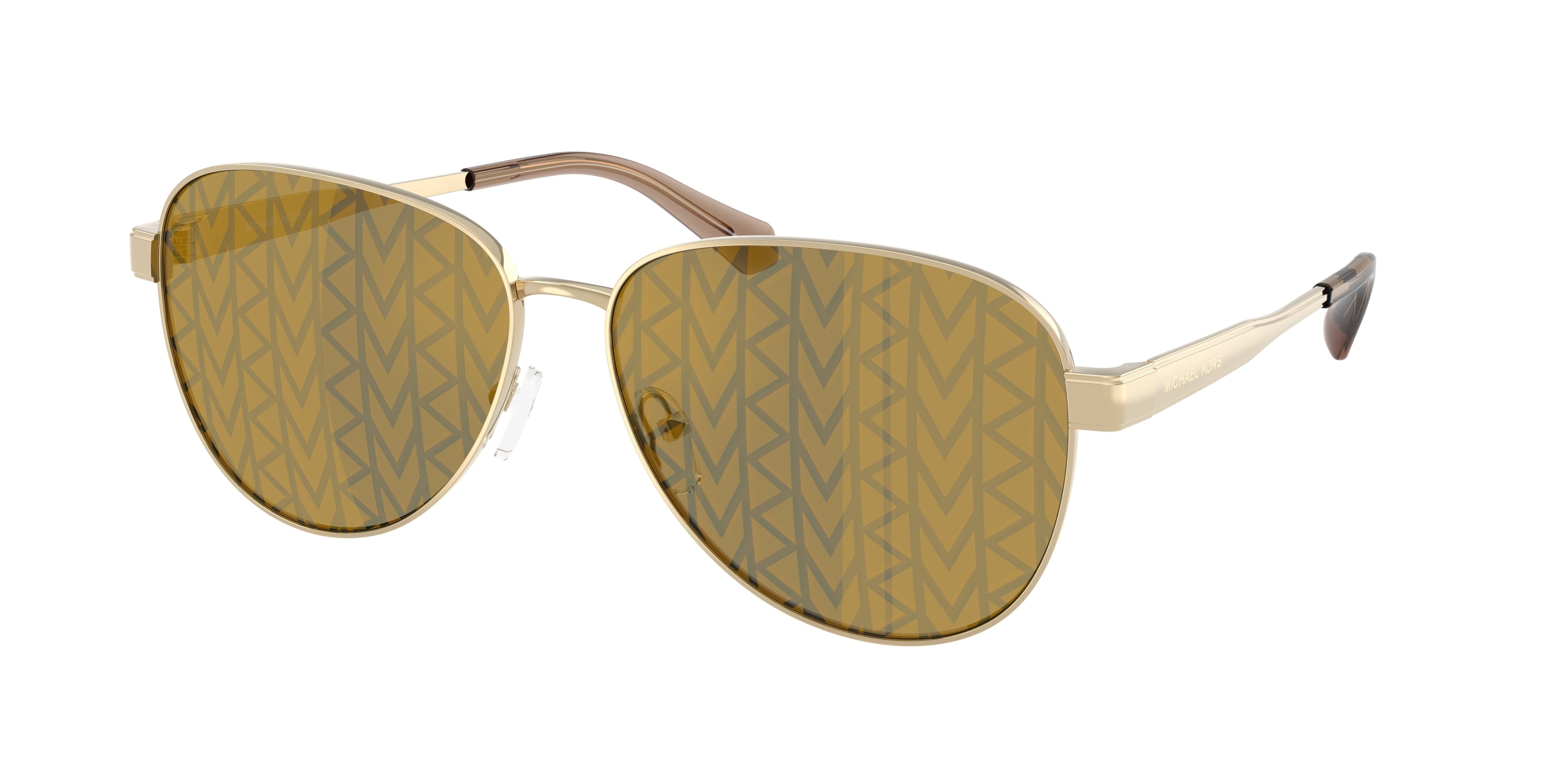Michael Kors BIARRITZ MK1160 Pilot Sunglasses  10149A-Light Gold 61-145-14 - Color Map Gold