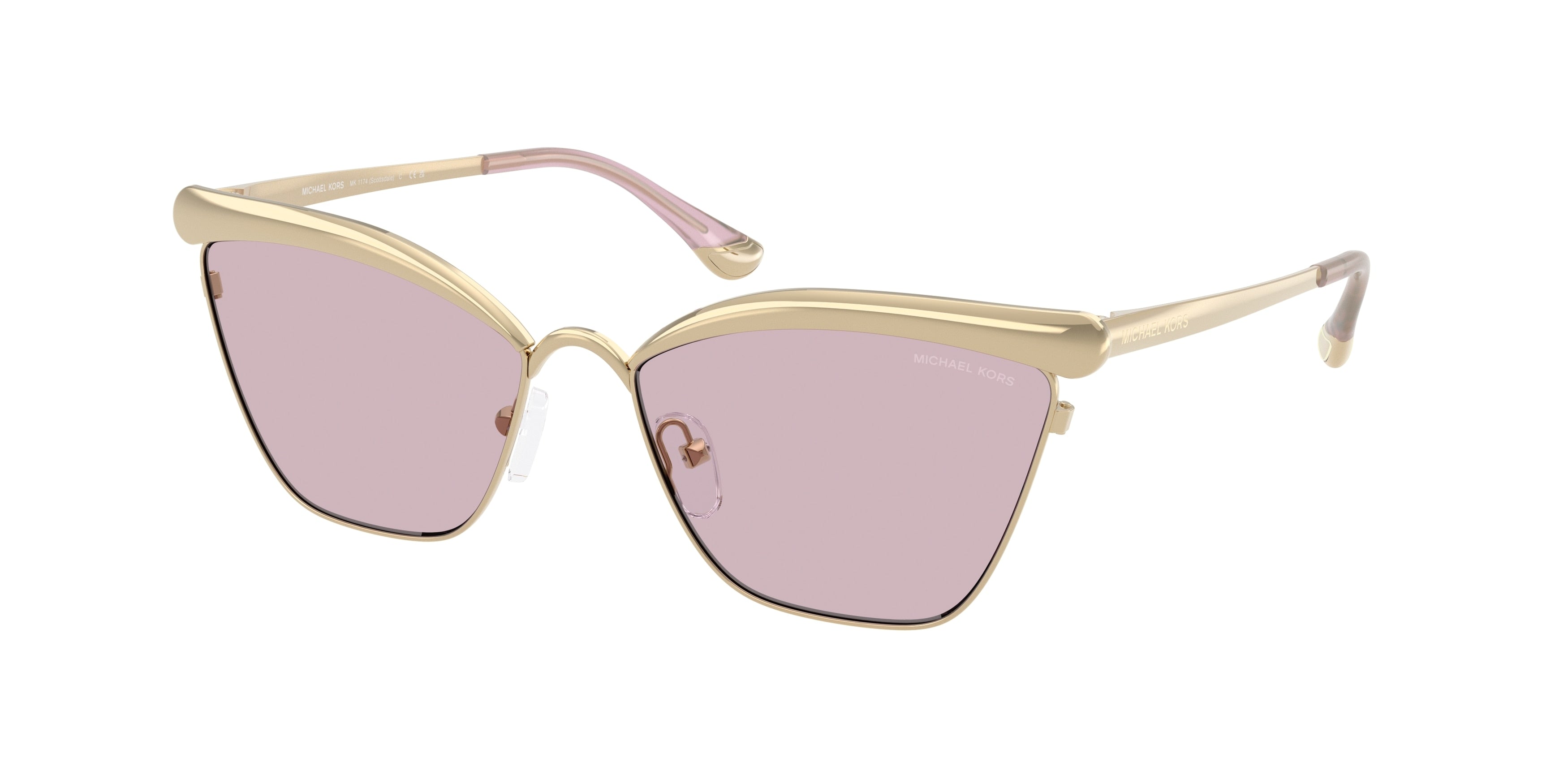 Michael Kors MK1174 Cat Eye Sunglasses for Women — Free Shipping - 56-140-16 / 101469-Light Gold