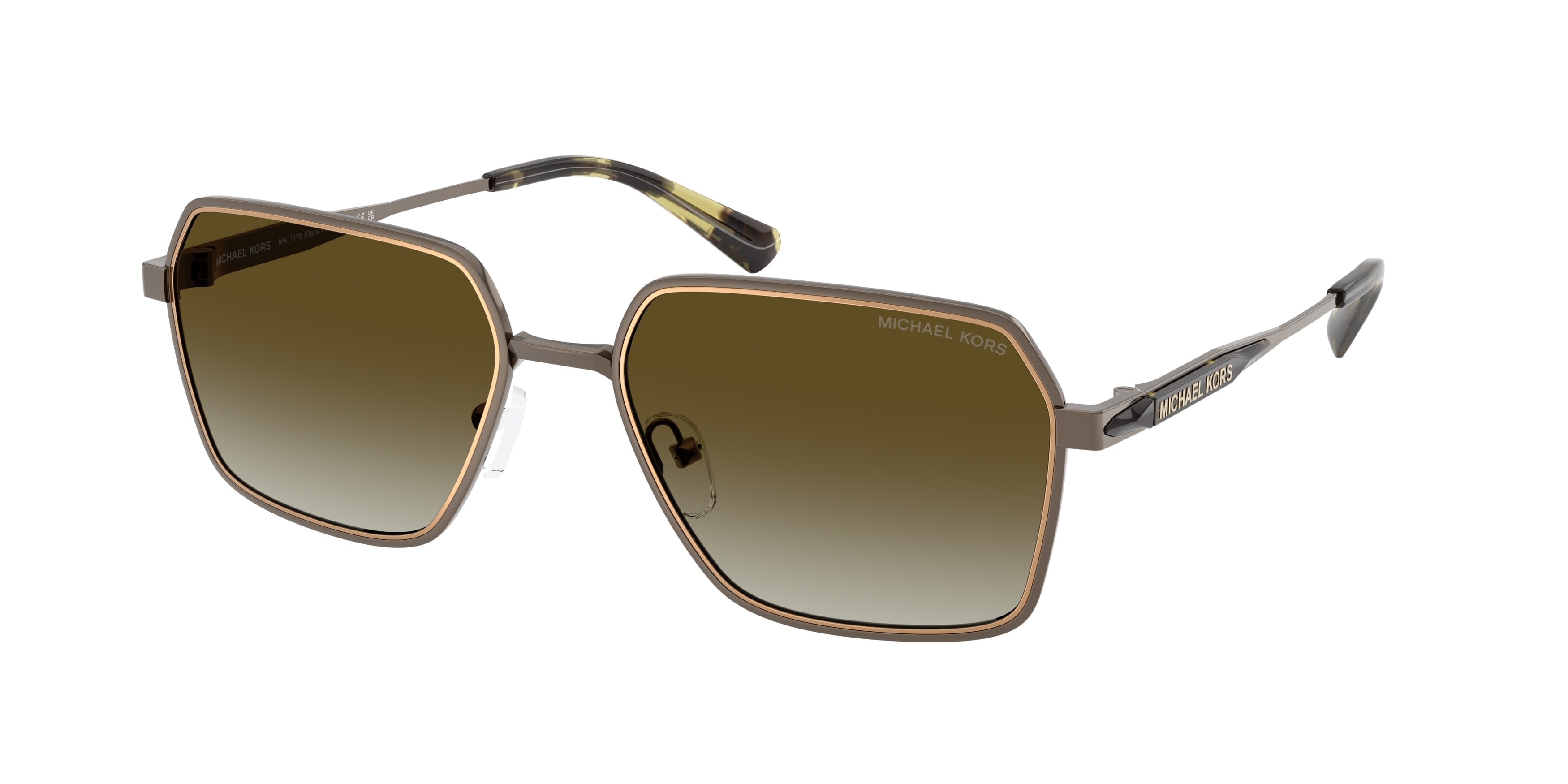 Michael Kors MK1176 Square Sunglasses for Men — Free Shipping - 57-145-18 / 10017Z-Matte Husk