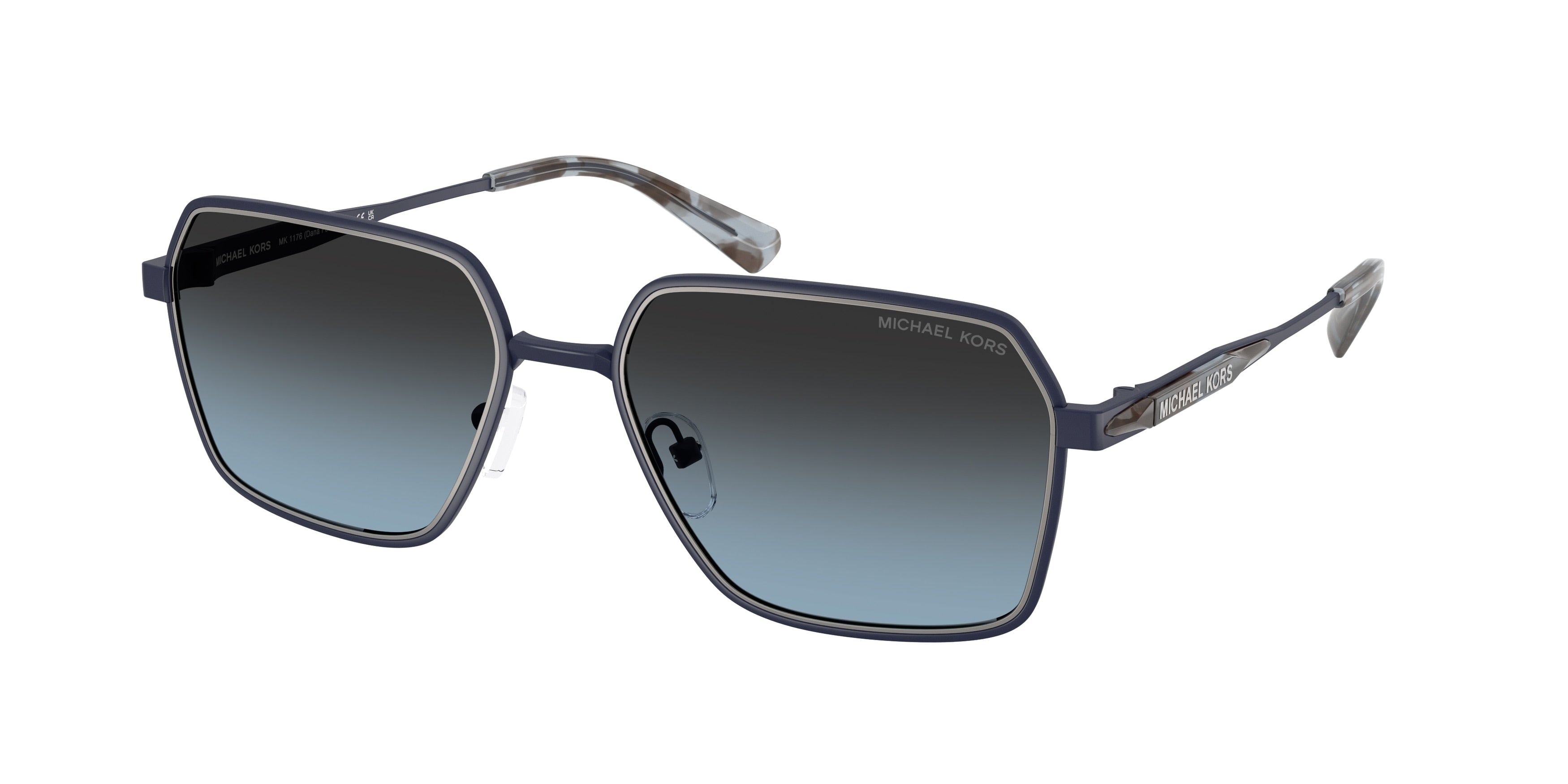 Michael Kors MK1176 Square Sunglasses for Men — Free Shipping - 57-145-18 / 1207V1-Matte Navy