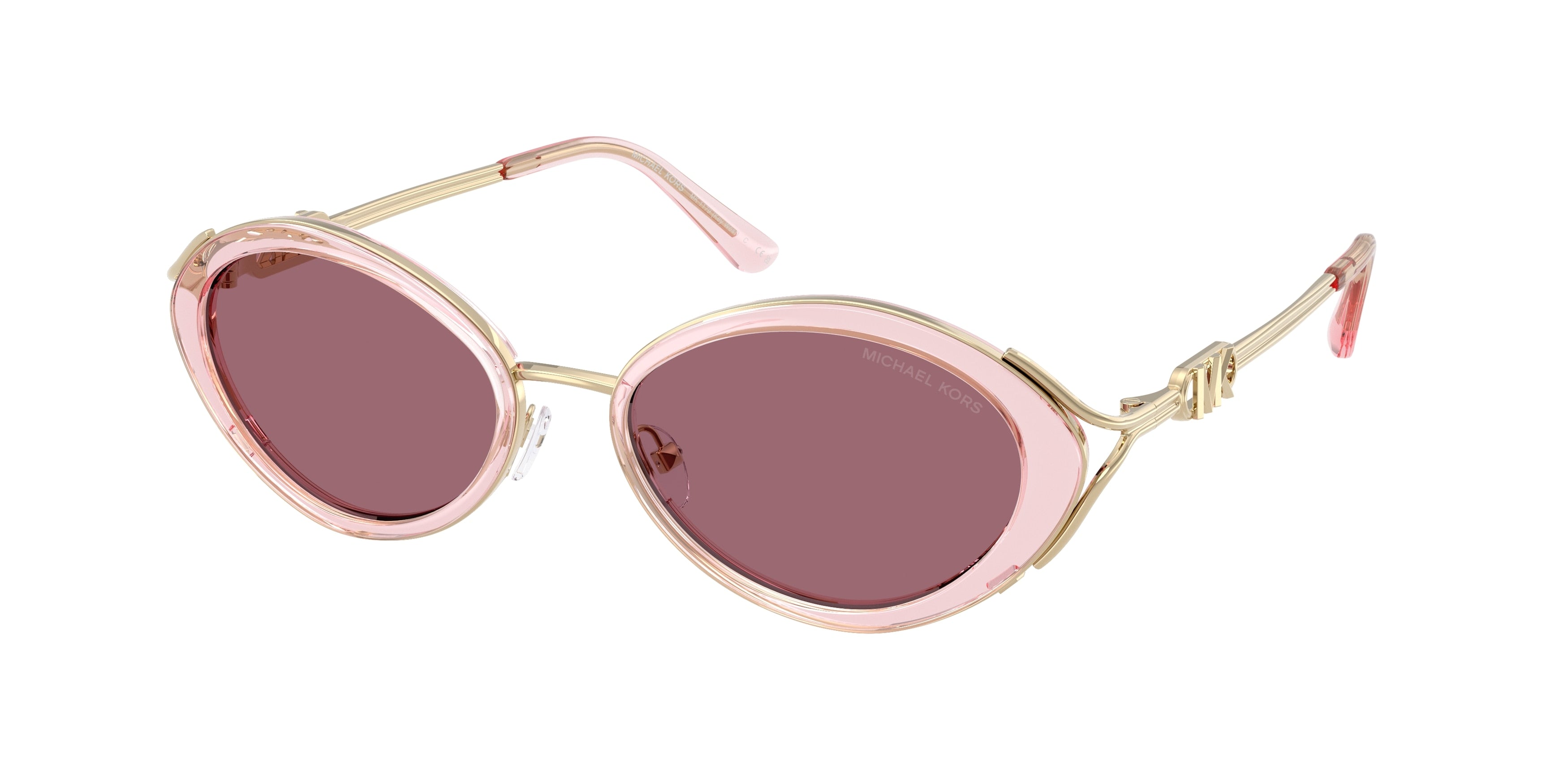 Michael Kors KEY WEST MK1179 Oval Sunglasses  40581A-Pink 53-140-18 - Color Map Pink