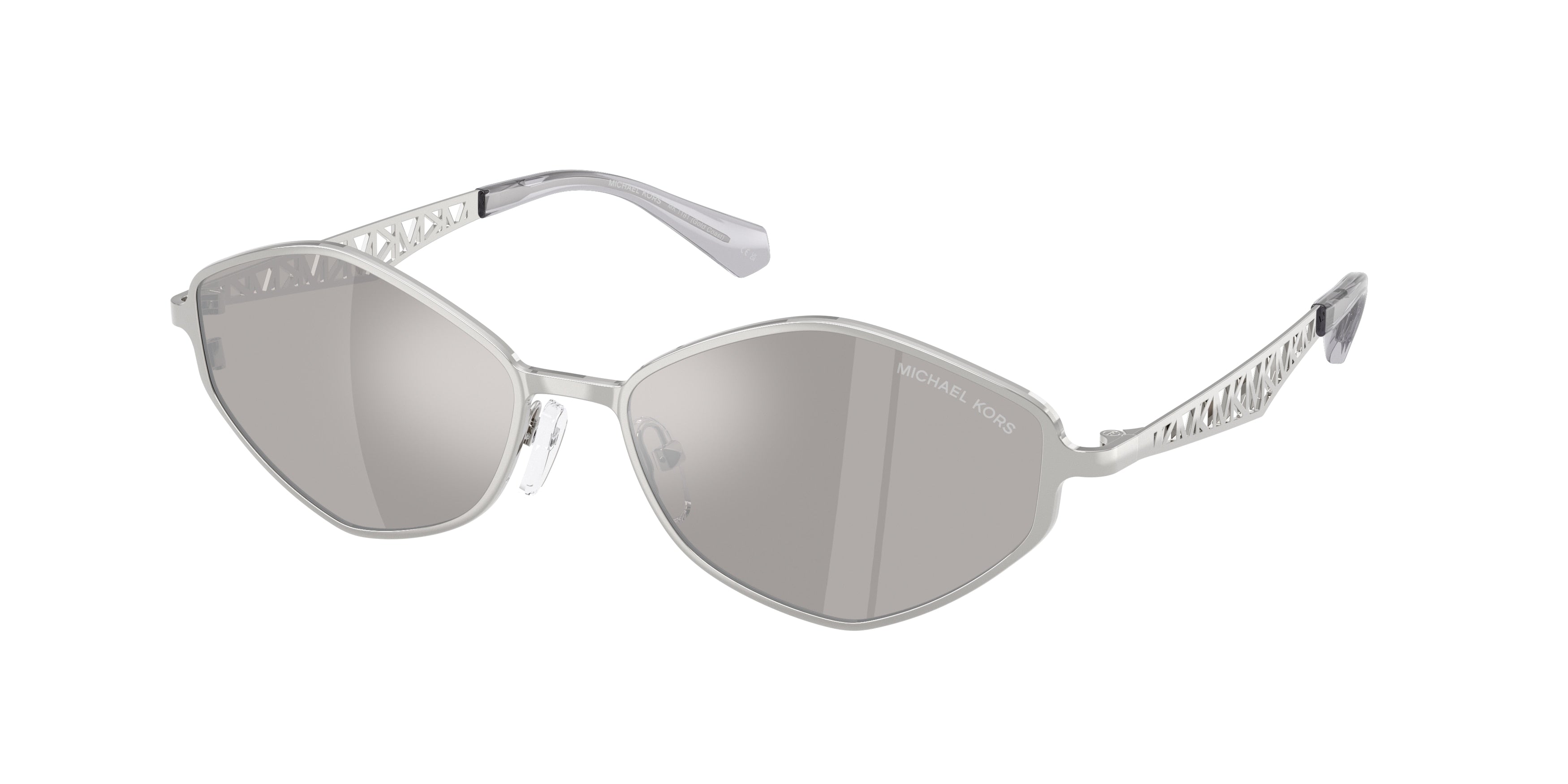 Michael Kors GOLD COAST MK1181 Irregular Sunglasses  18936G-Silver 56-140-16 - Color Map Silver