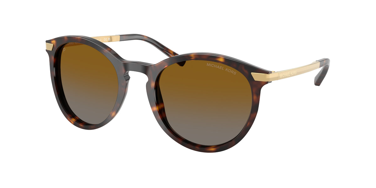 Michael Kors ADRIANNA III MK2023 Round Sunglasses  3106T5-Dark Tortoise 53-135-21 - Color Map Tortoise