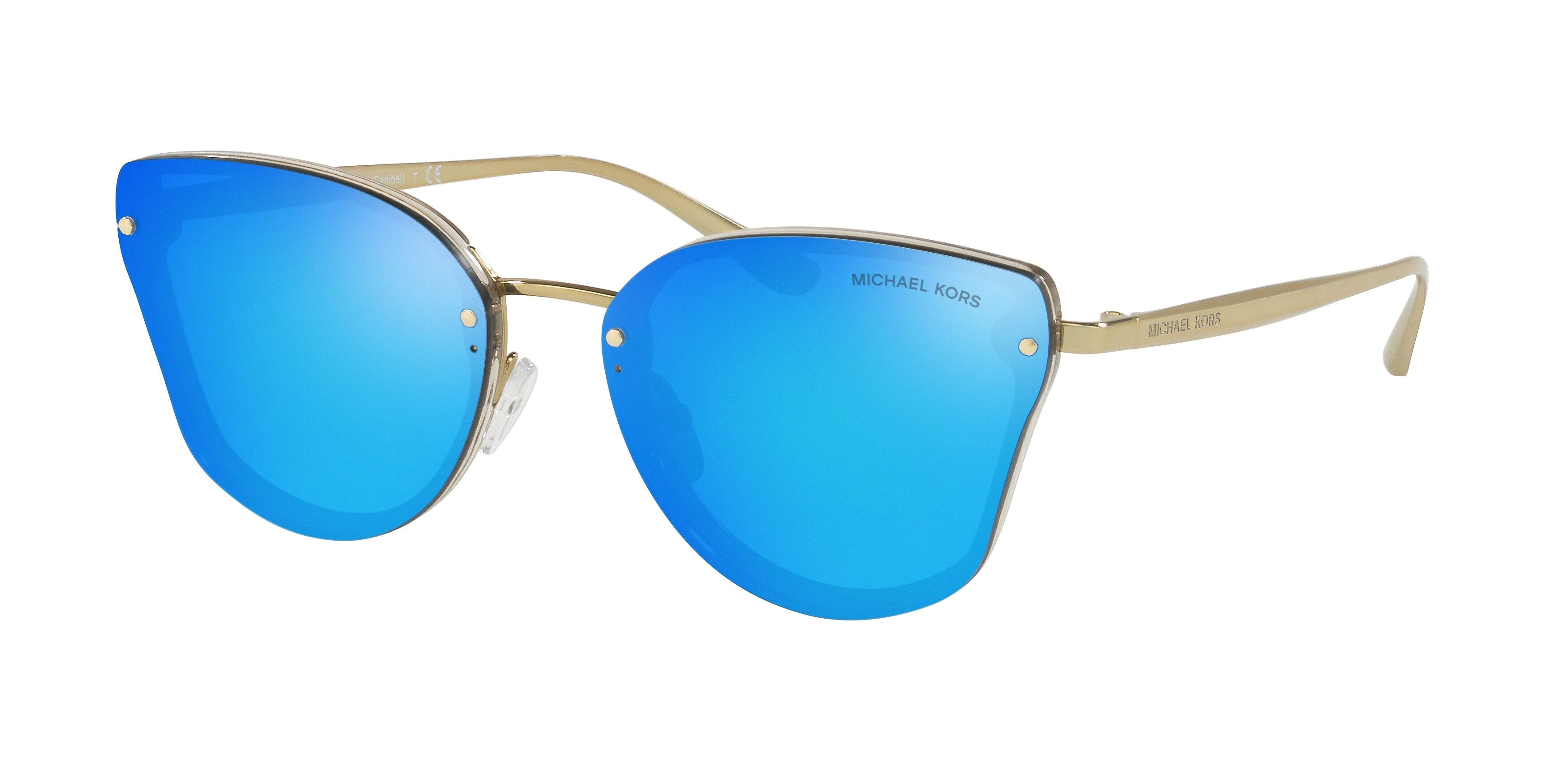 Michael Kors SANIBEL MK2068 Butterfly Sunglasses  330325-Nude Transparent 58-140-16 - Color Map Pink