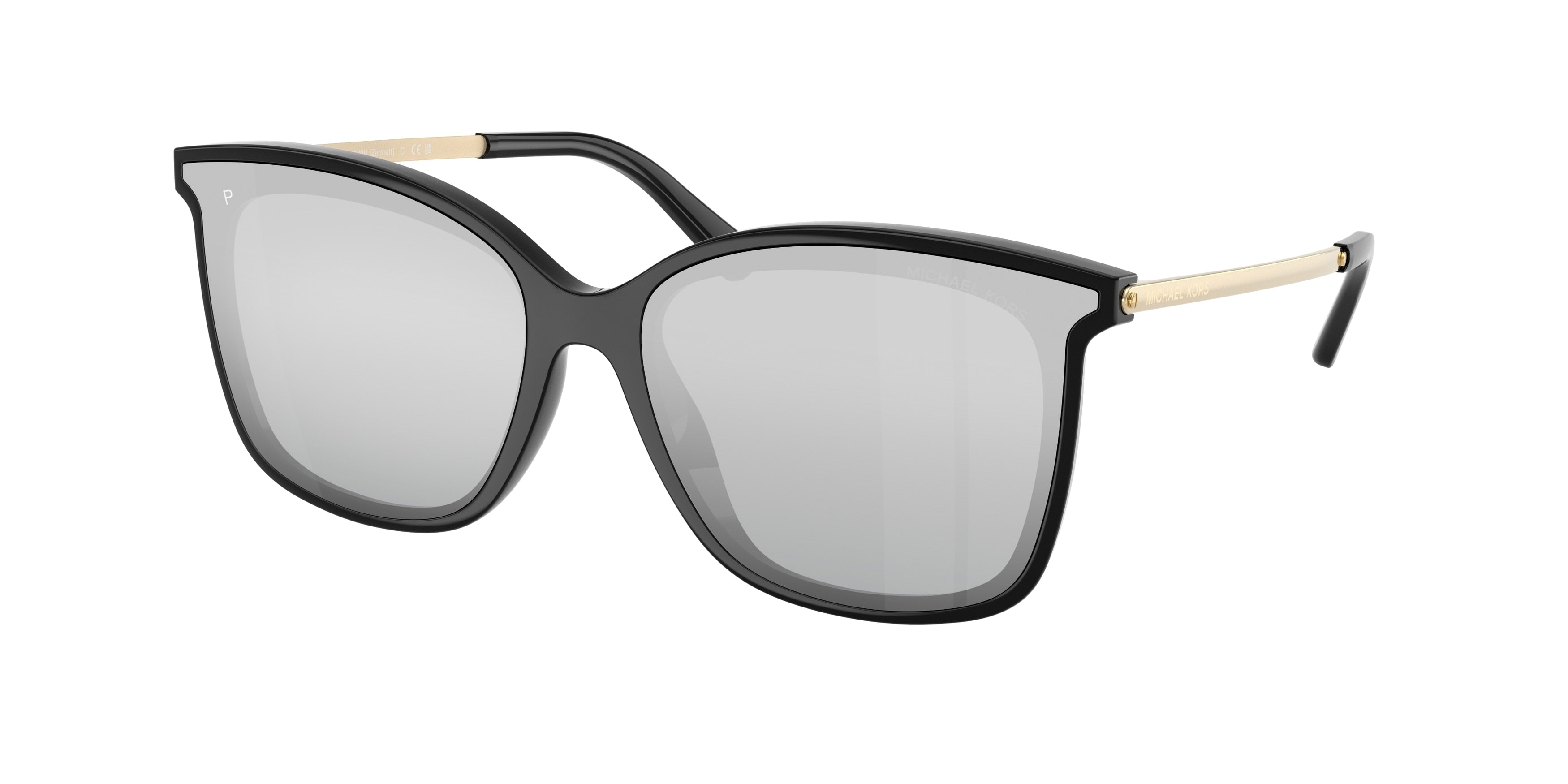 Michael Kors ZERMATT MK2079U Square Sunglasses  333282-Black 61-140-17 - Color Map Black