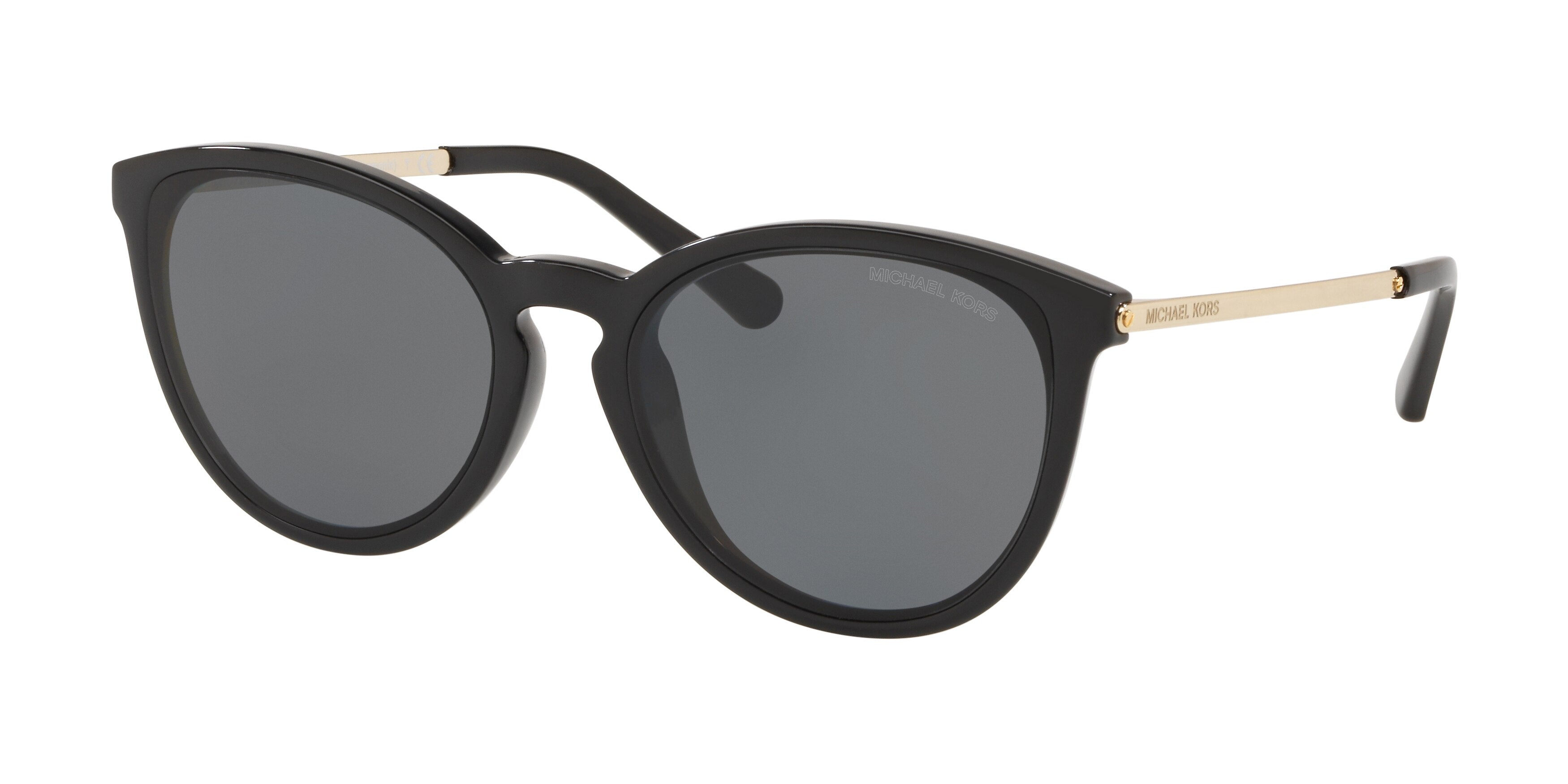Michael Kors CHAMONIX MK2080U Round Sunglasses  333281-Black 56-140-18 - Color Map Black