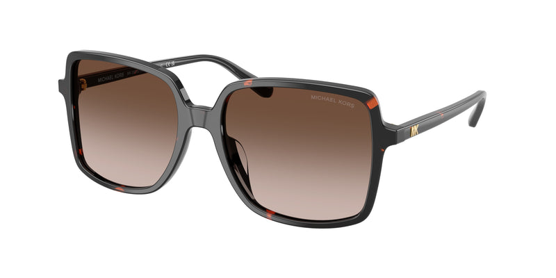 Michael Kors ISLE OF PALMS MK2098U Square Sunglasses  378113-Dark Tortoise 56-140-17 - Color Map Tortoise