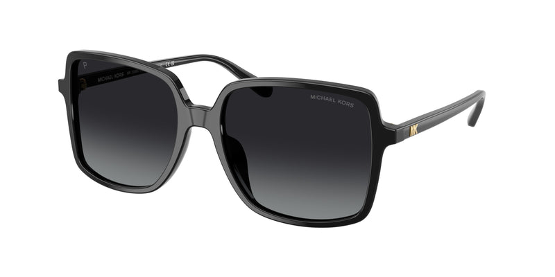 Michael Kors ISLE OF PALMS MK2098U Square Sunglasses  3781T3-Black 56-140-17 - Color Map Black