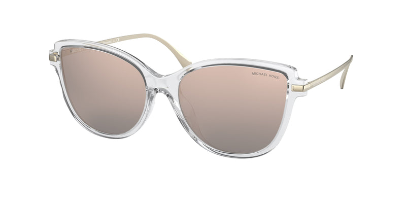 Michael Kors SORRENTO MK2130U Cat Eye Sunglasses  3005M5-Transparent 56-140-16 - Color Map Transparent