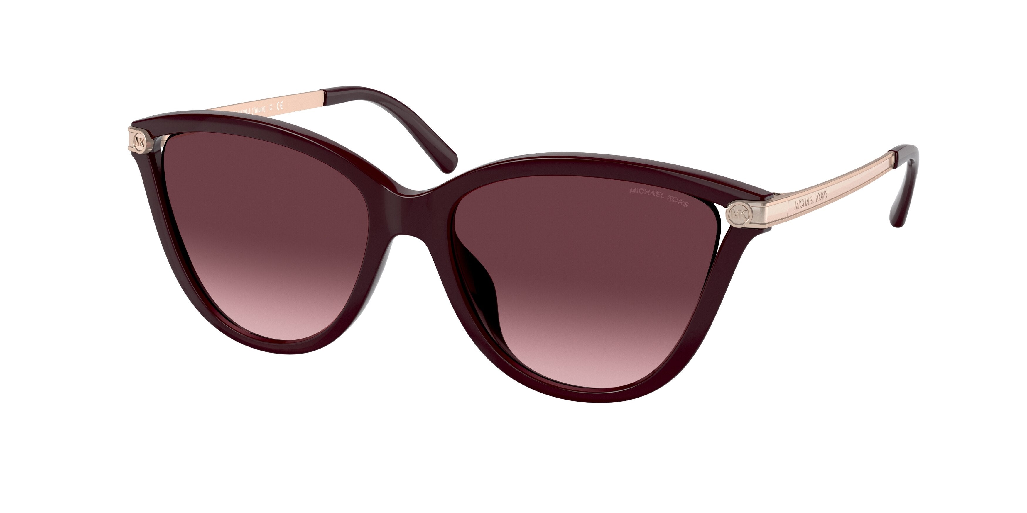 Michael Kors TULUM MK2139U Cat Eye Sunglasses  33448H-Cordovan 54-140-16 - Color Map Brown