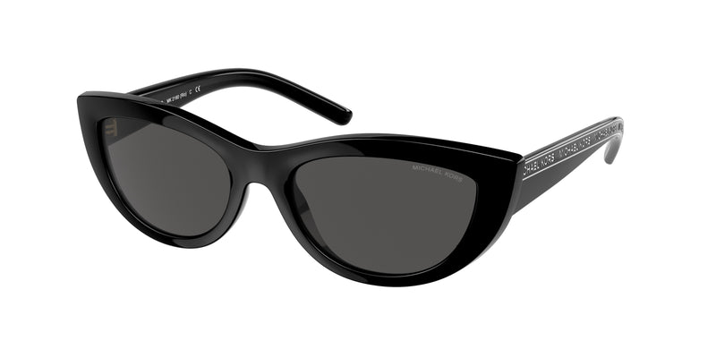 Michael Kors RIO MK2160 Cat Eye Sunglasses  300587-Black 54-140-18 - Color Map Black