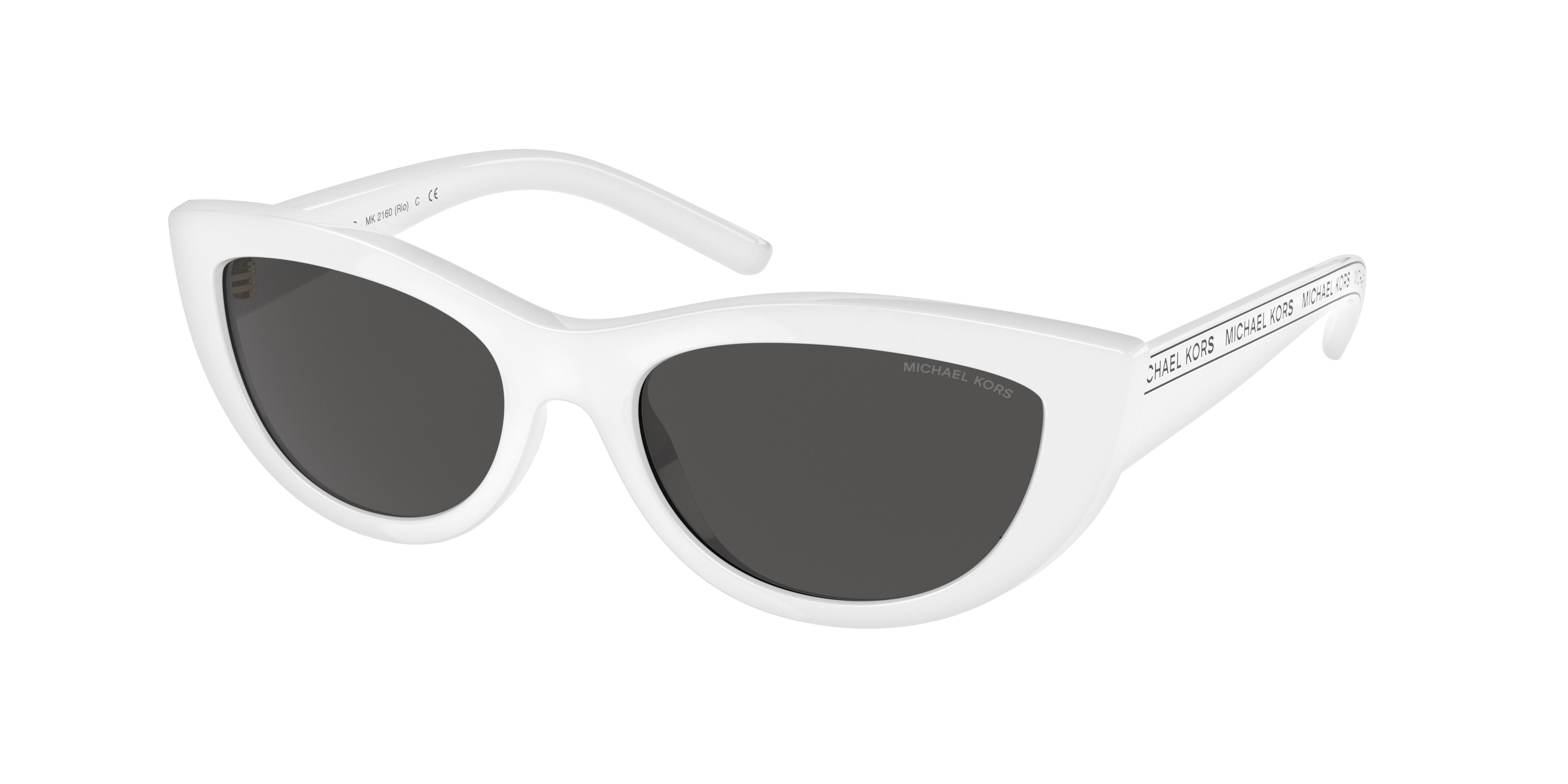 Michael Kors RIO MK2160 Cat Eye Sunglasses  310087-Optic White 54-140-18 - Color Map White