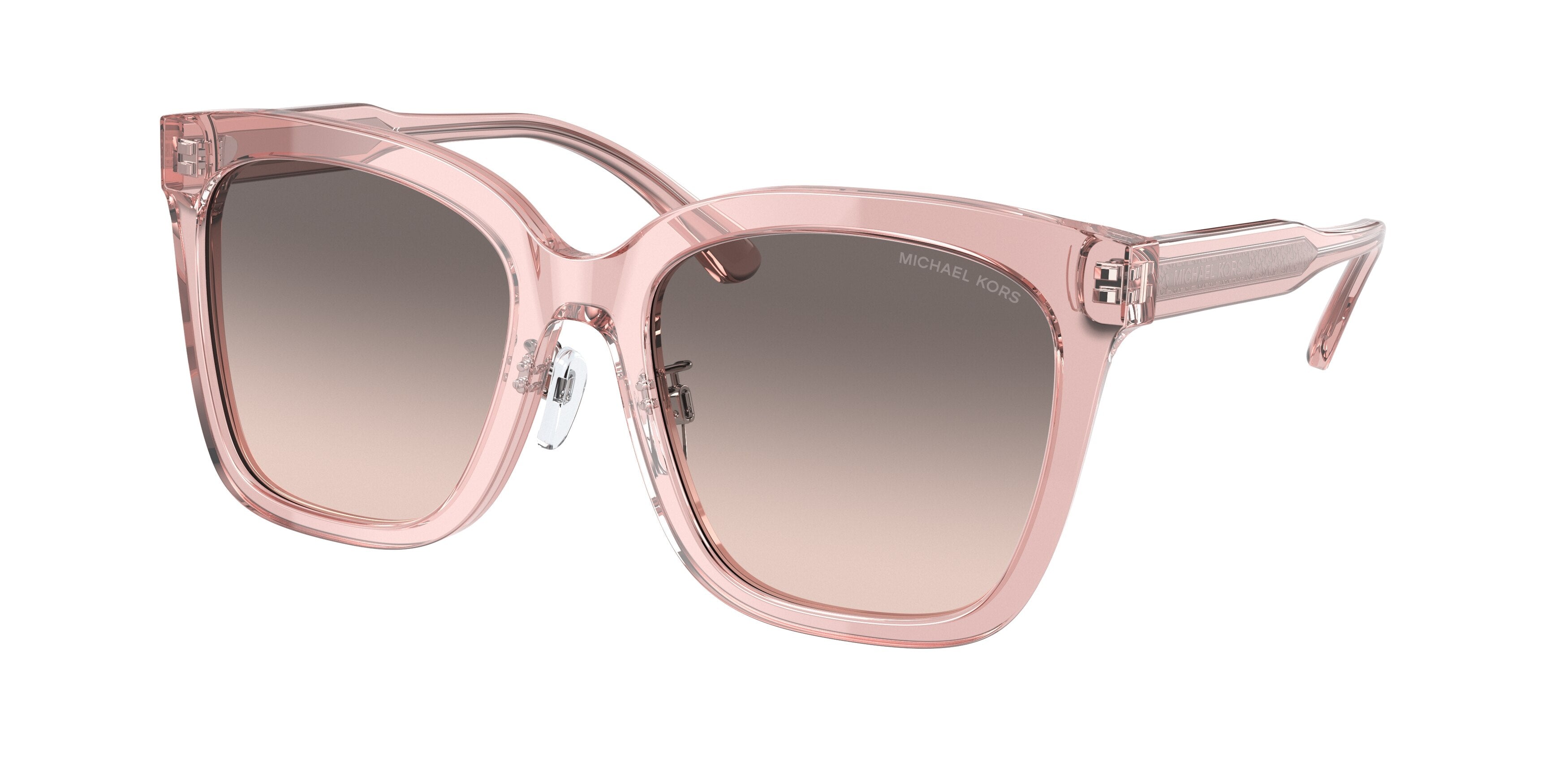 Michael Kors SAN MARINO MK2163F Square Sunglasses  31013B-Pink Transparent 55-145-19 - Color Map Pink