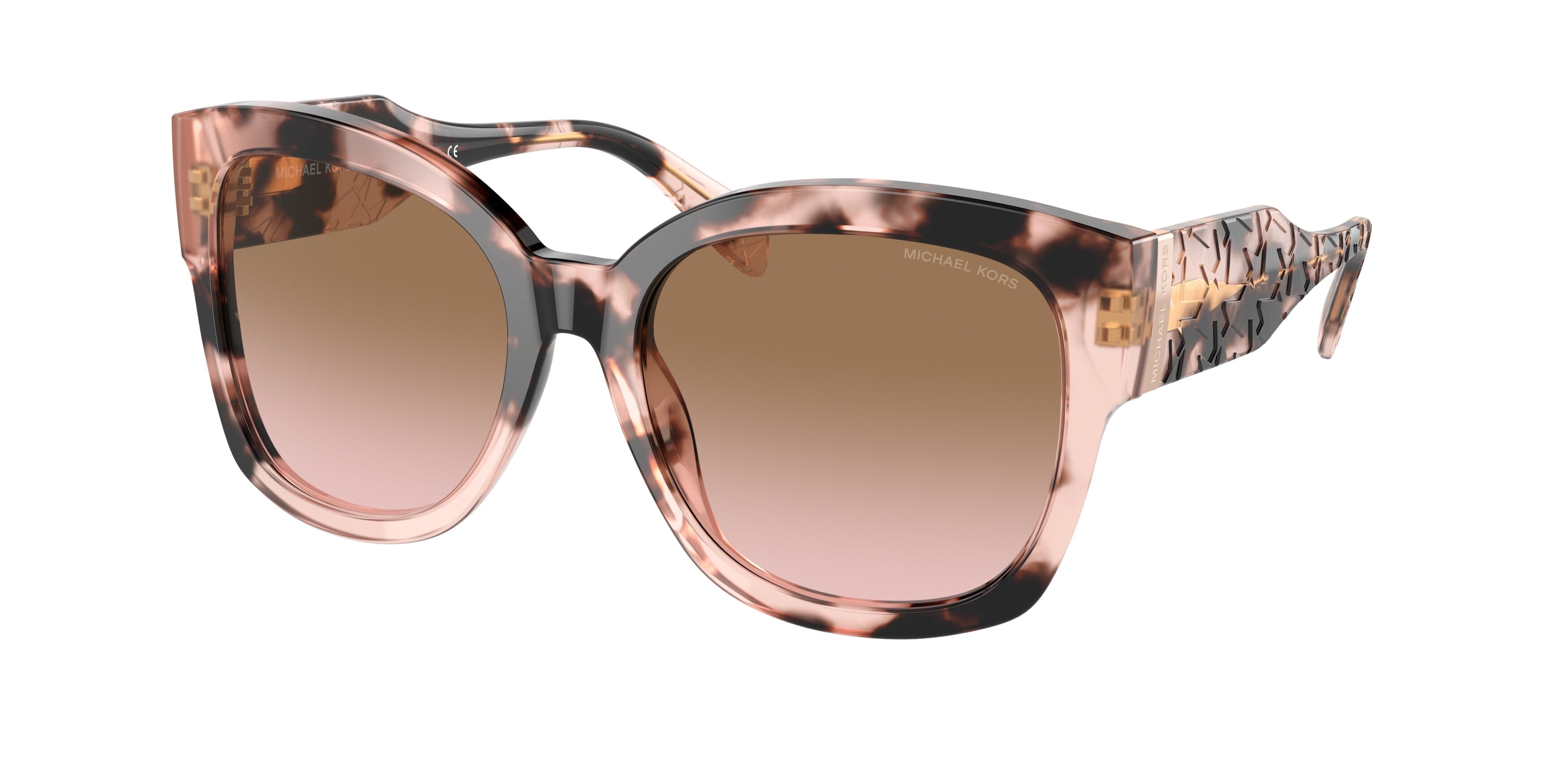 Michael Kors BAJA MK2164 Square Sunglasses  300911-Pink Tortoise 56-140-18 - Color Map Tortoise