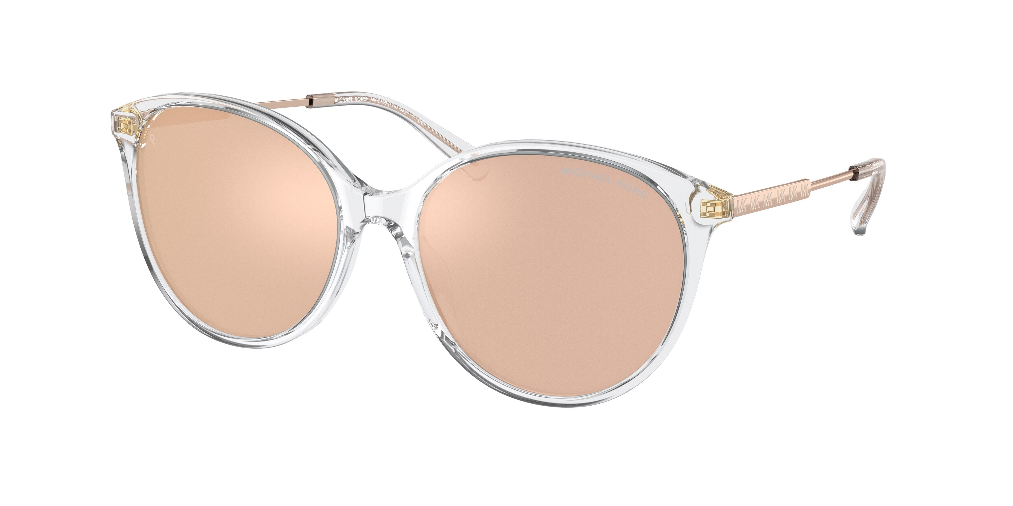 Michael Kors CRUZ BAY MK2168 Round Sunglasses  3015M5-Clear 56-140-17 - Color Map Transparent