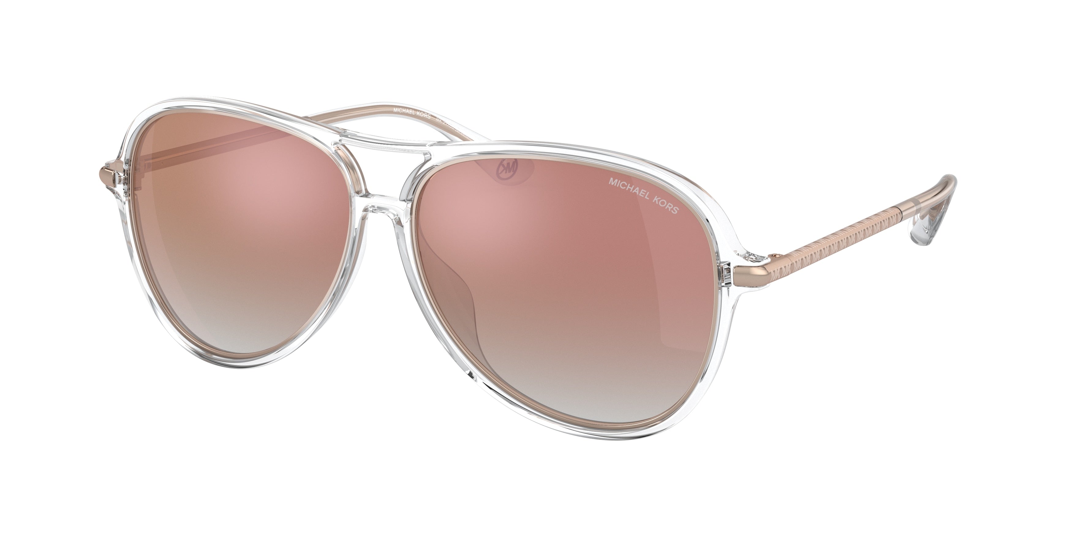 Michael Kors BRECKENRIDGE MK2176U Pilot Sunglasses  30156F-Clear Transparent 58-140-13 - Color Map Transparent