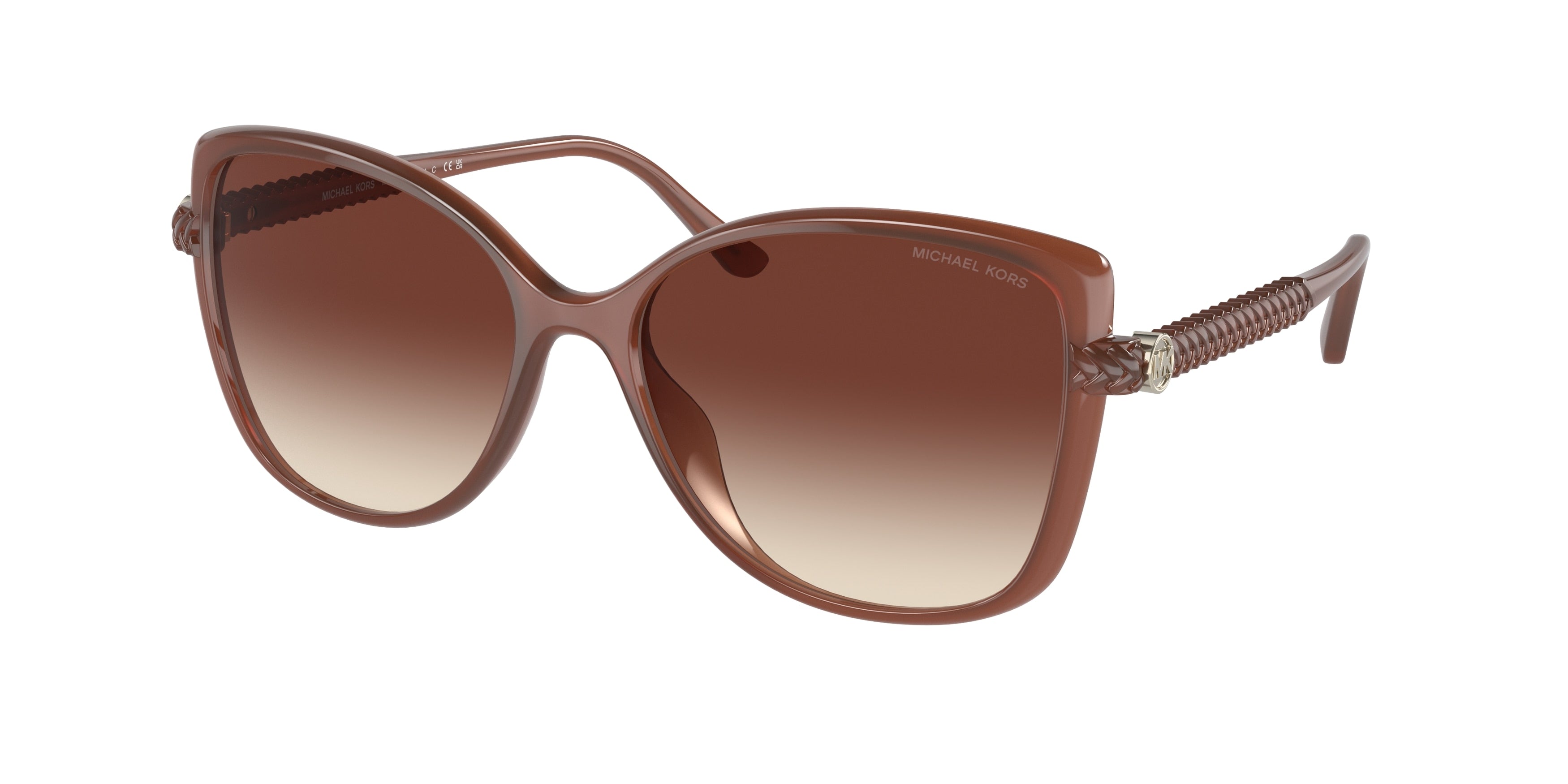 Michael Kors MALTA MK2181U Butterfly Sunglasses  354813-Milky Primrose 57-140-16 - Color Map Brown
