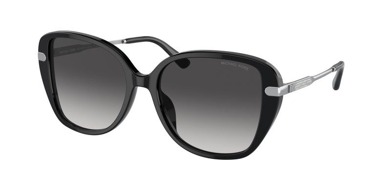 Michael Kors FLATIRON MK2185BF Square Sunglasses  30058G-Black 57-145-17 - Color Map Black