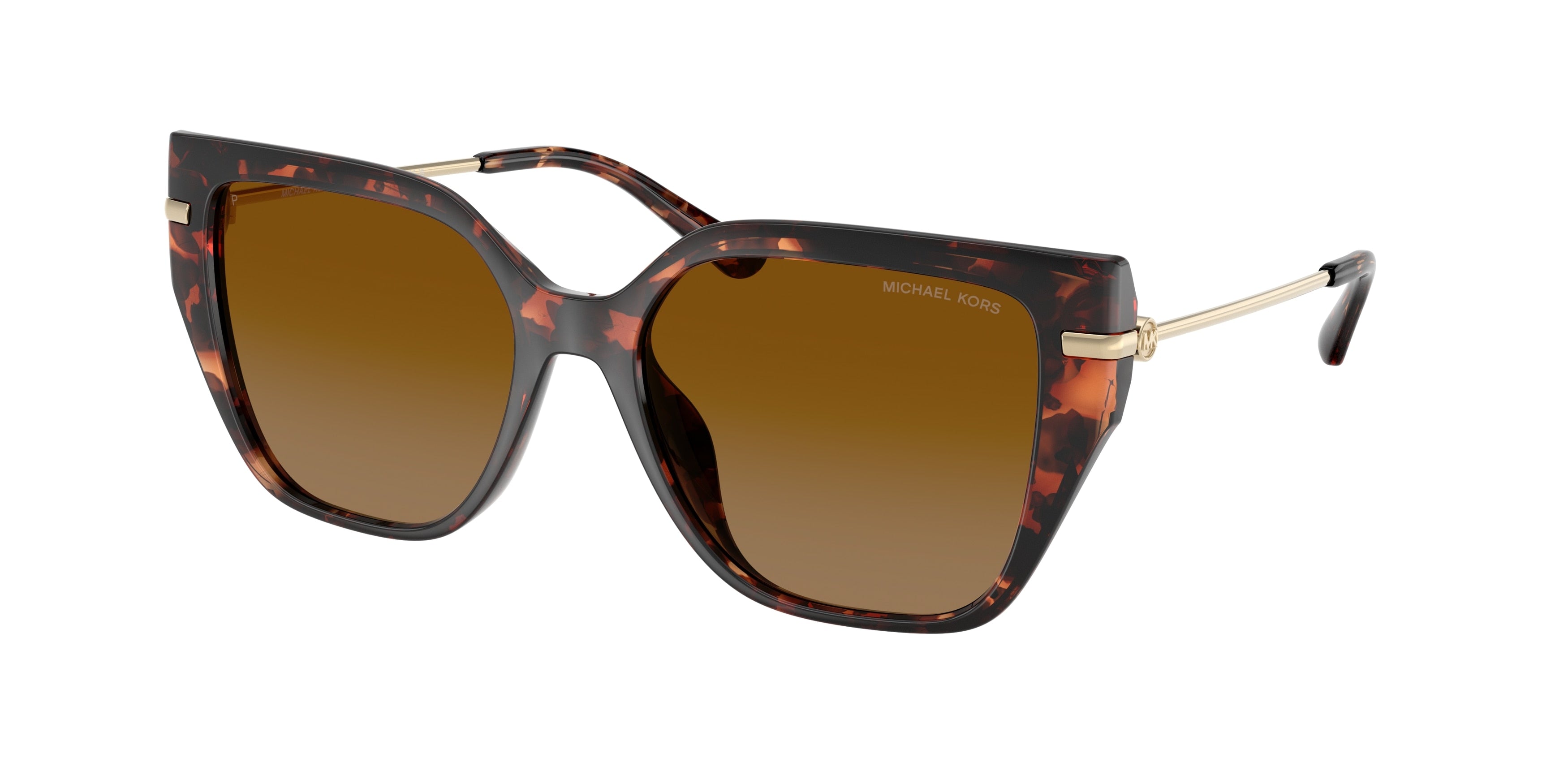 Michael Kors ST. BARTHS MK2231U Square Sunglasses  40319P-Luggage Tortoise 54-140-17 - Color Map Tortoise