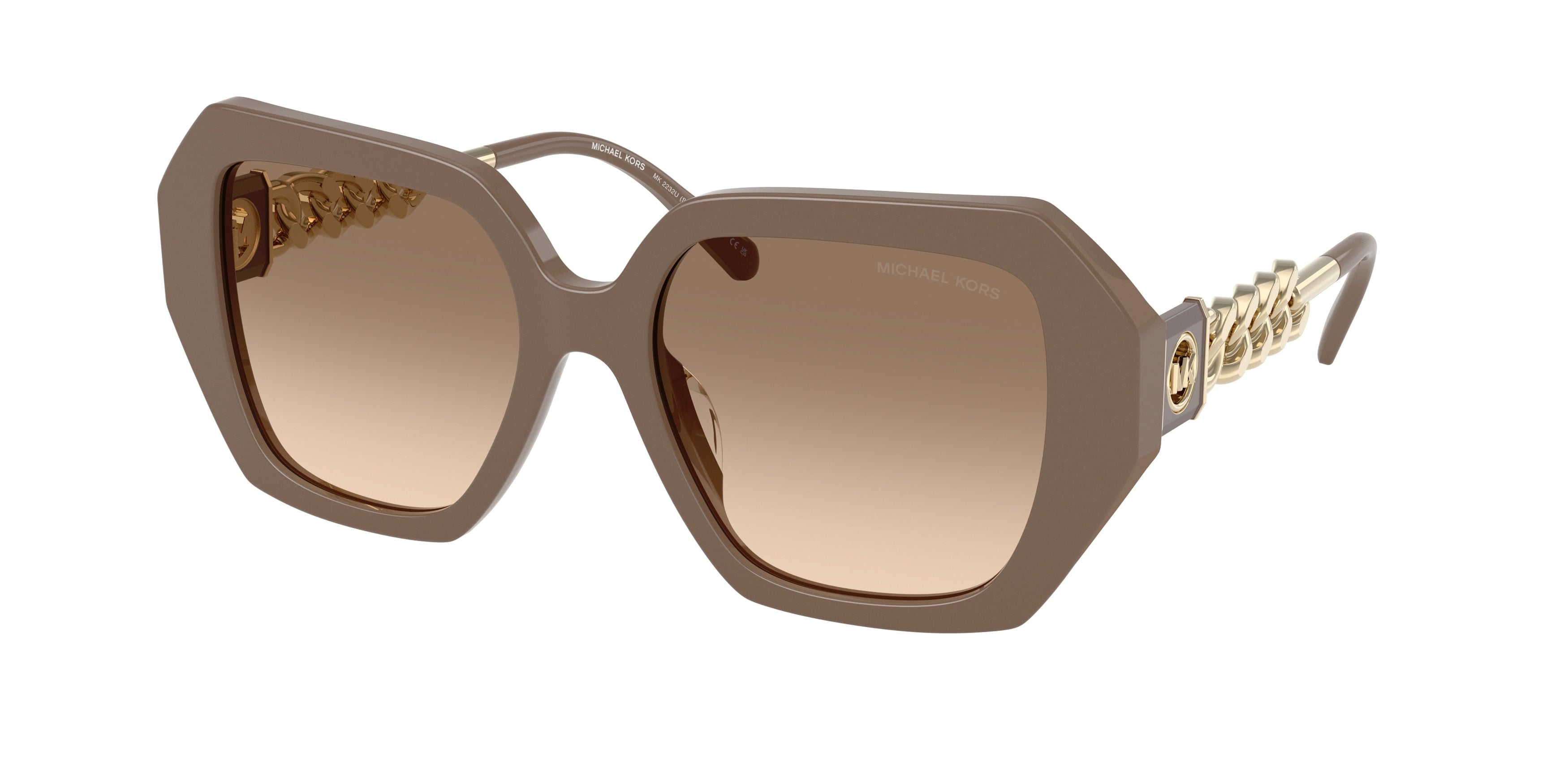 Michael Kors SOUTH BEACH MK2232U Square Sunglasses  400313-Ash 54-140-18 - Color Map Grey