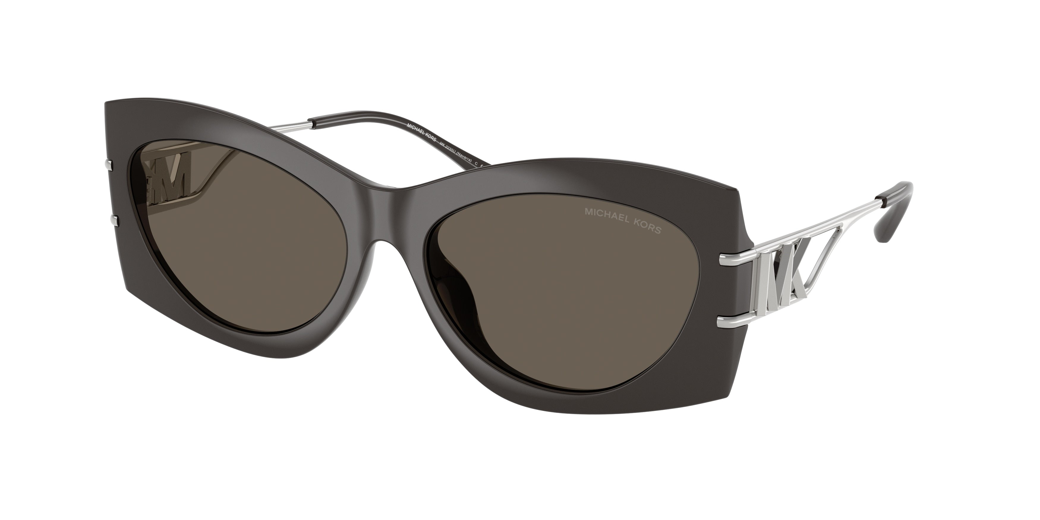 Michael Kors NAVARRA MK2235U Irregular Sunglasses  4003/3-Ash 57-140-16 - Color Map Grey