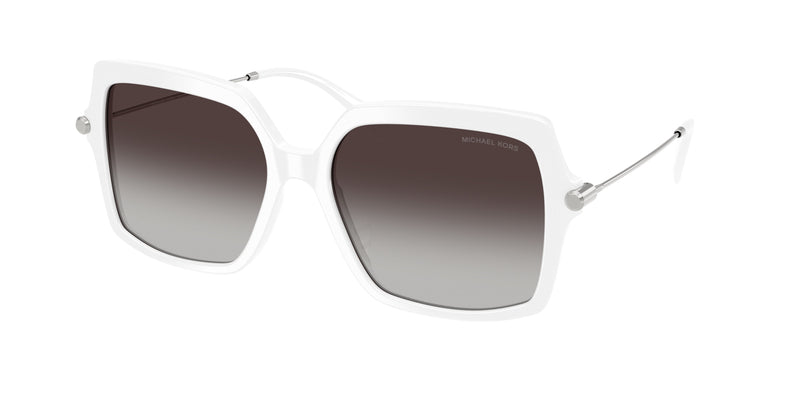 Michael Kors QUOGUE MK2247U Square Sunglasses  31008G-Optic White 57-140-17 - Color Map White