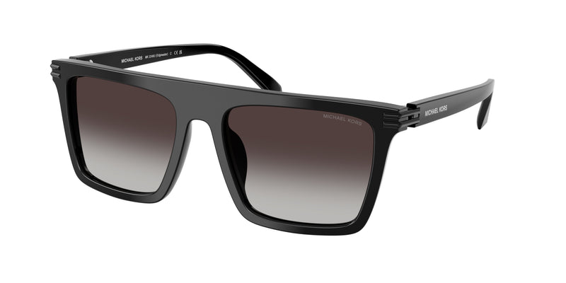 Michael Kors EDGEWATER MK2249U Square Sunglasses  30058G-Black 55-145-18 - Color Map Black