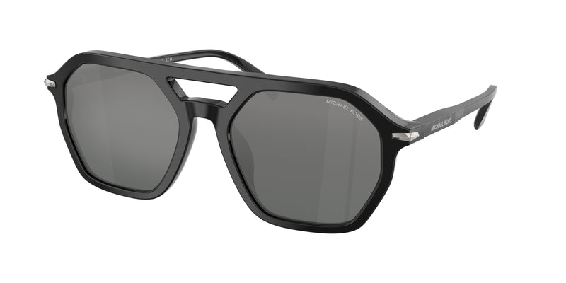 Michael Kors JACKSON HOLE MK2251U Pilot Sunglasses  300588-Black 57-145-19 - Color Map Black