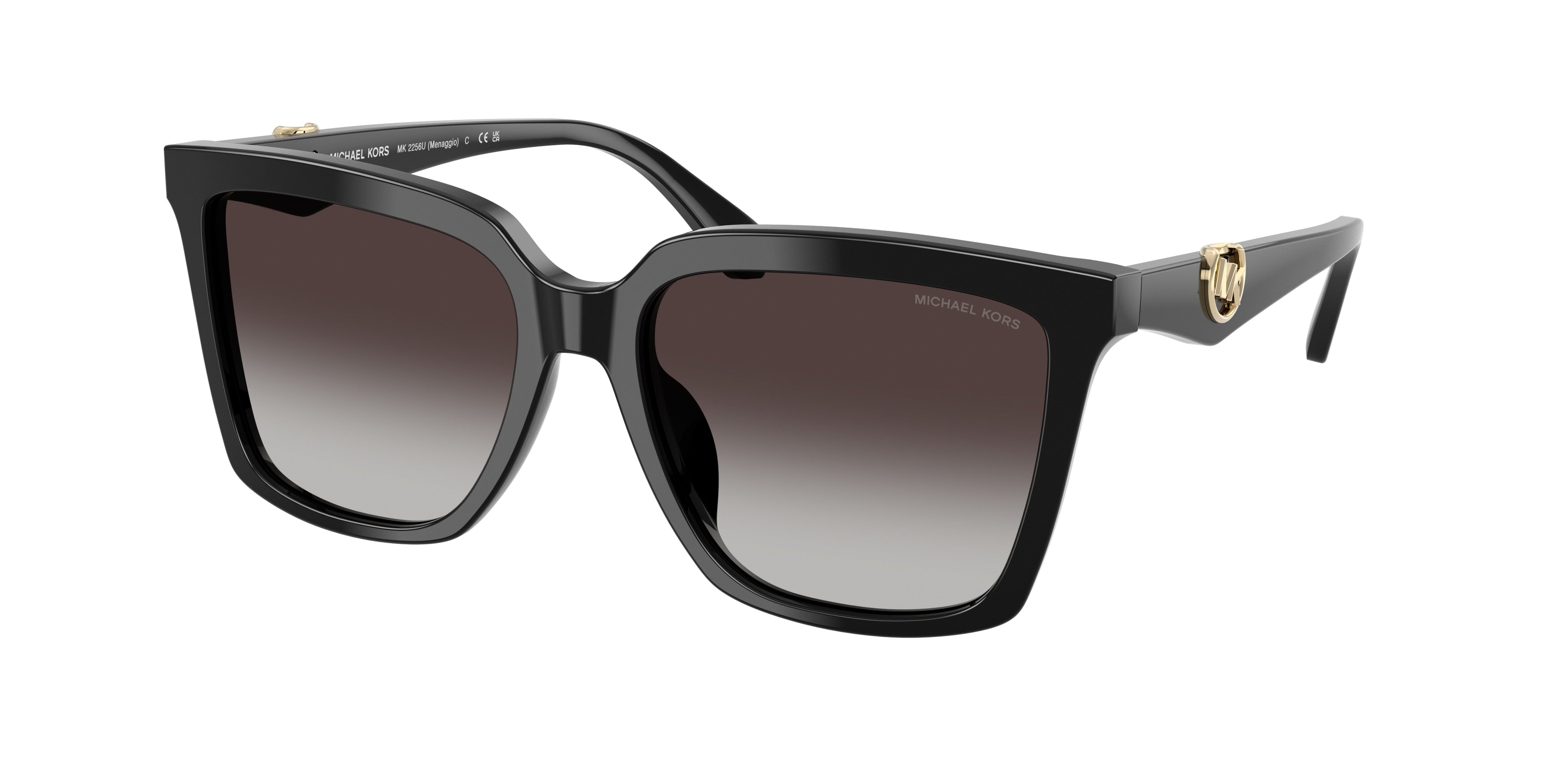 Michael Kors MK2256U Square Sunglasses for Women — Free Shipping - 53-140-16 / 30058G-Black