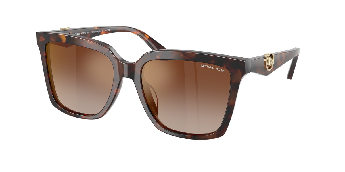 Michael Kors MK2256U Square Sunglasses for Women — Free Shipping - 53-140-16 / 4031AO-Luggage Tortoise